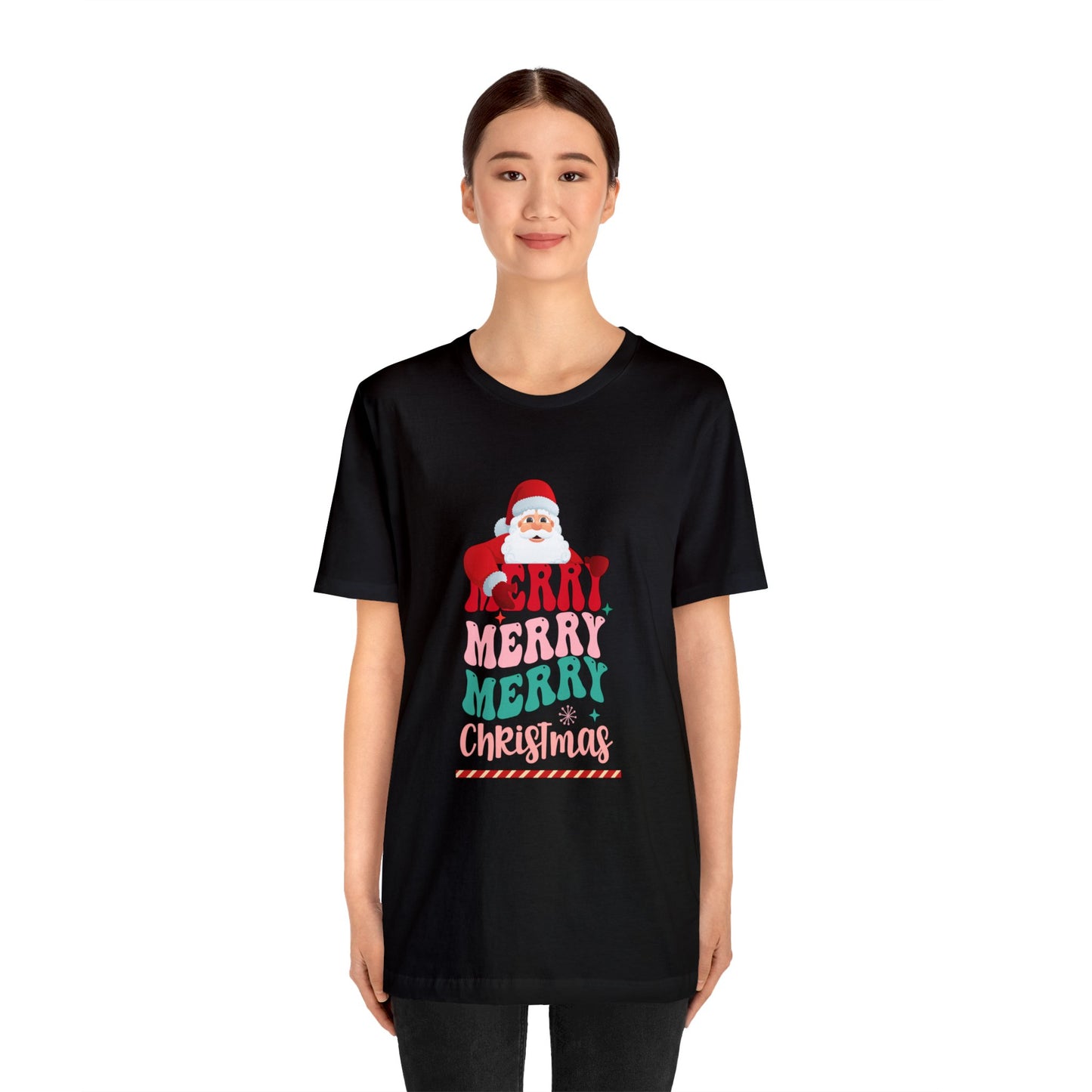 Merry Merry Christmas Unisex Jersey Short Sleeve Tee