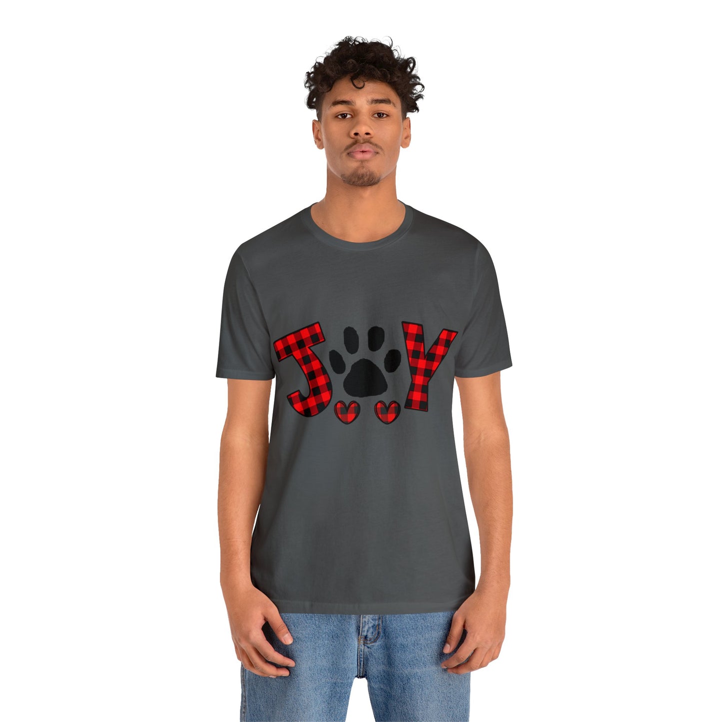 Joy Paw Print Unisex Jersey Short Sleeve Tee