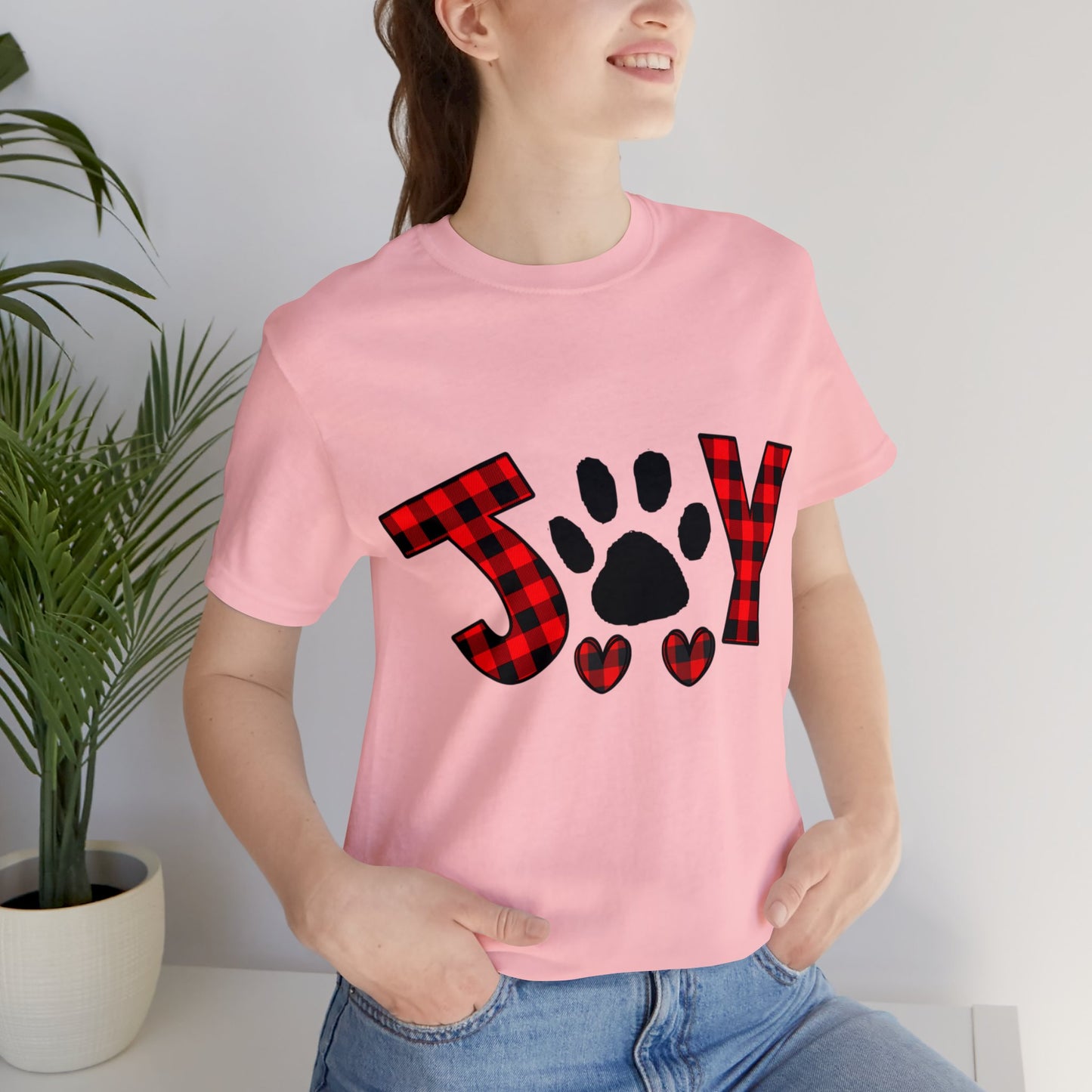 Joy Paw Print Unisex Jersey Short Sleeve Tee