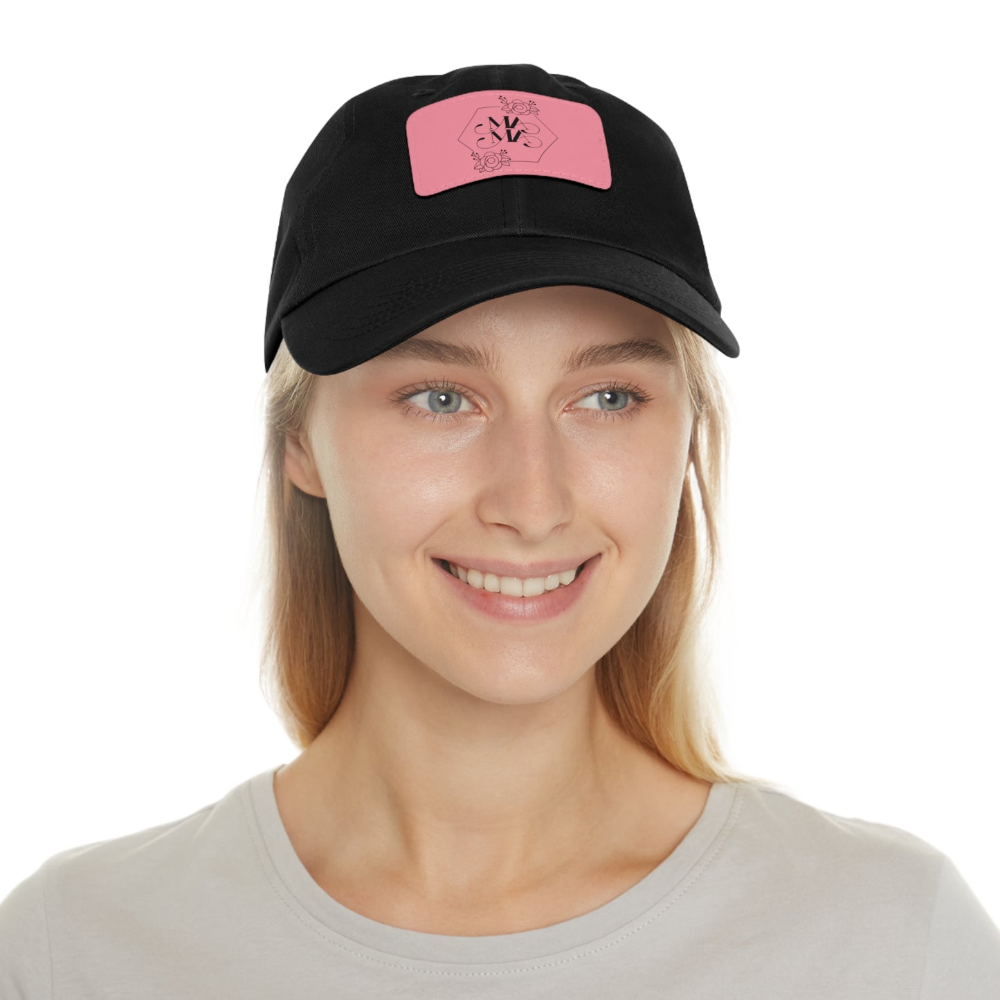Mama Hat with Leather Patch (Rectangle)