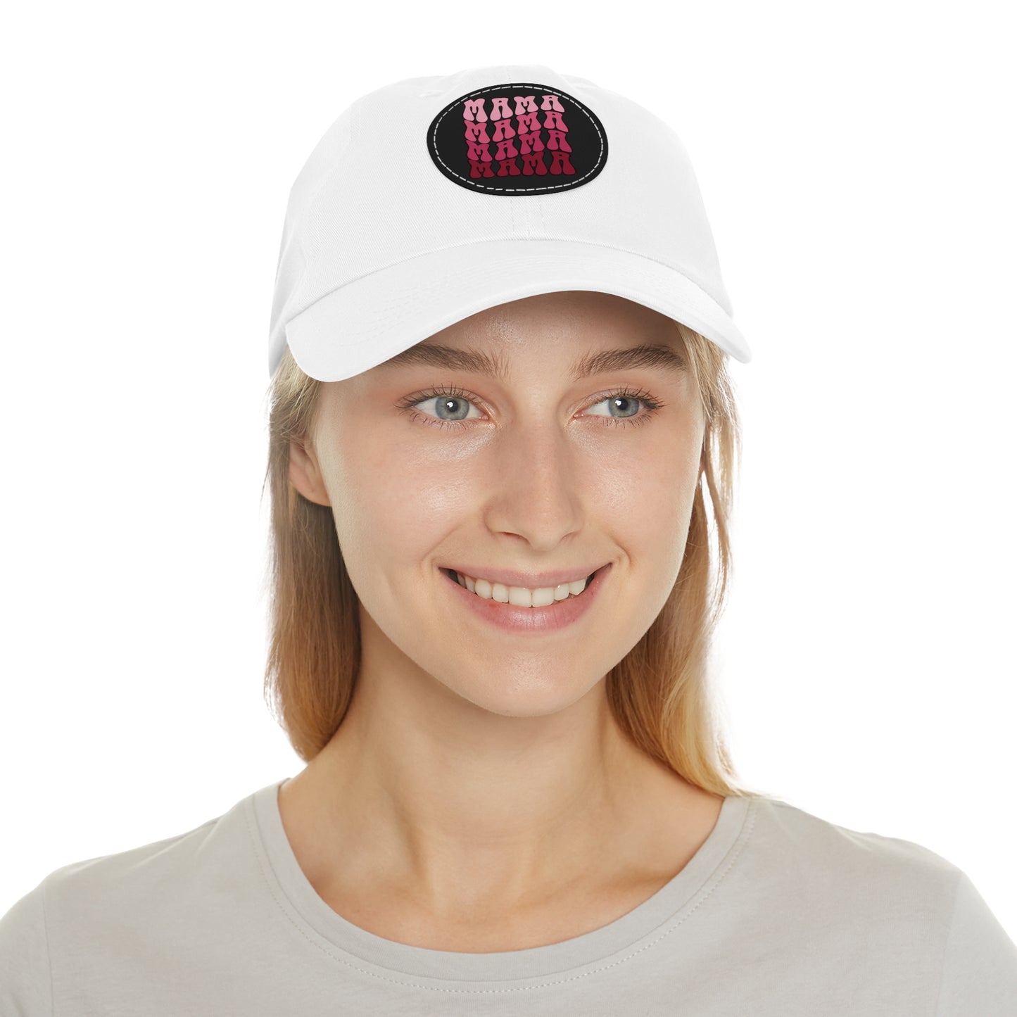 Mama Hat with Leather Patch (Round)