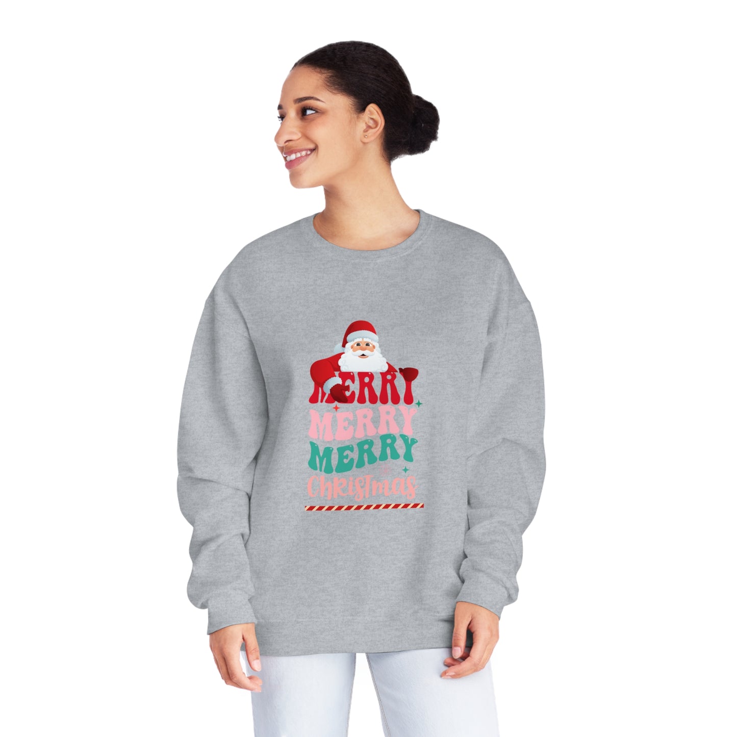 Merry Merry Christmas Unisex NuBlend® Crewneck Sweatshirt