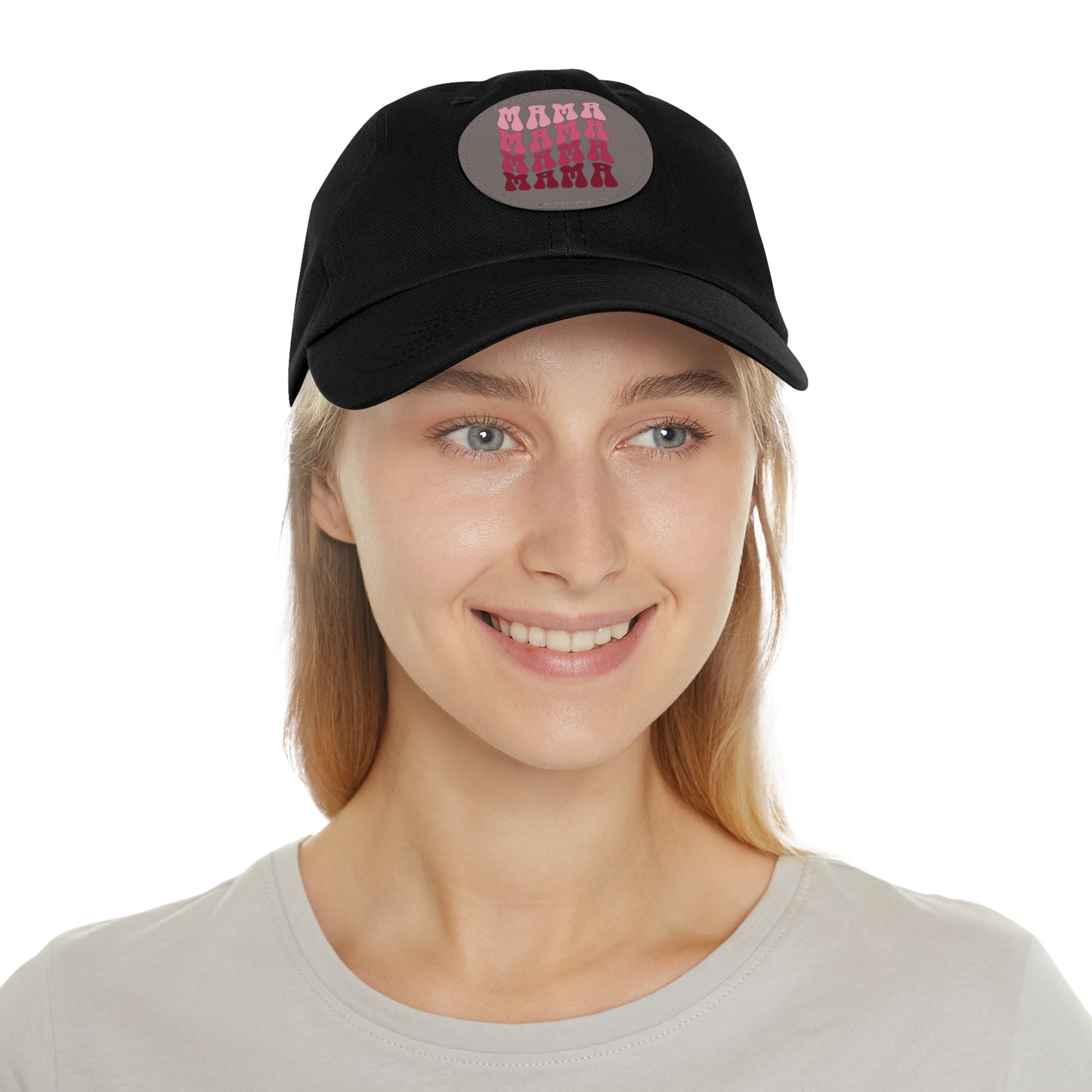 Mama Hat with Leather Patch (Round)