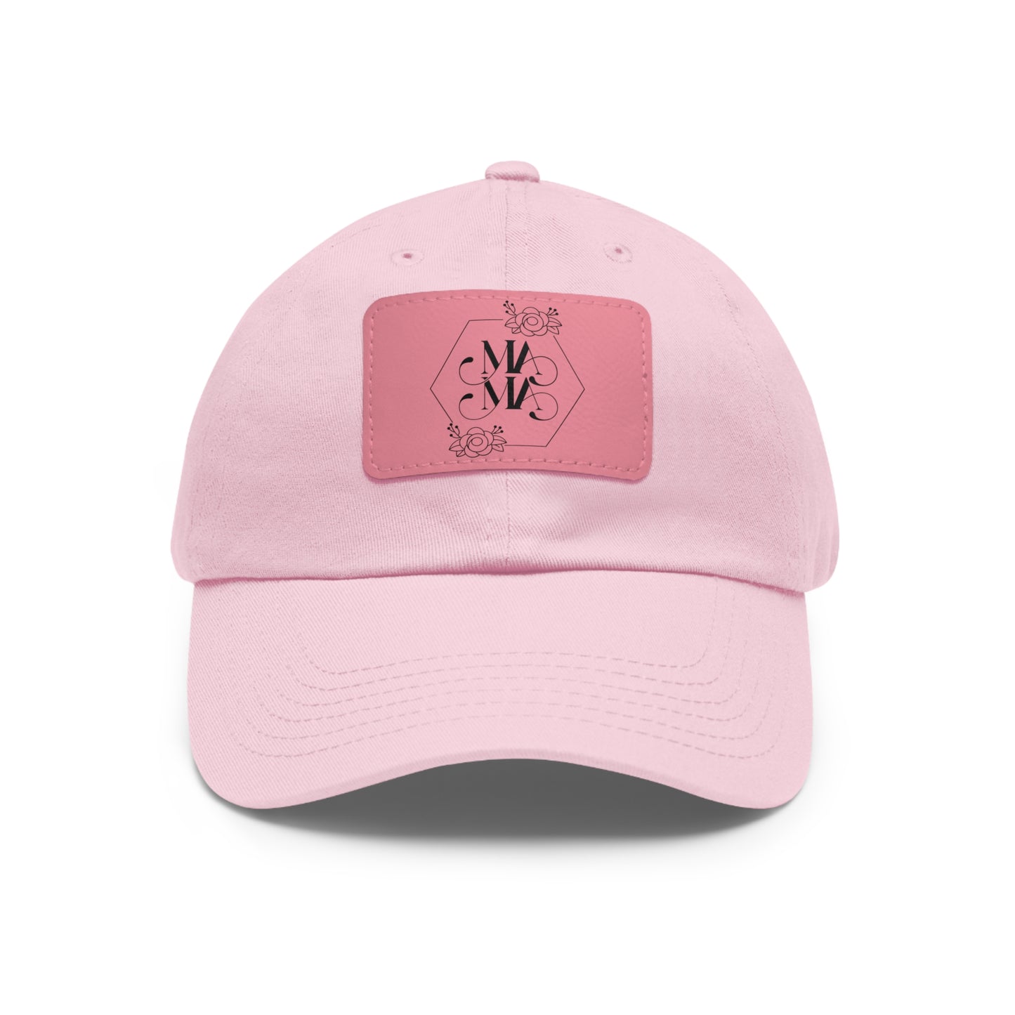Mama Hat with Leather Patch (Rectangle)