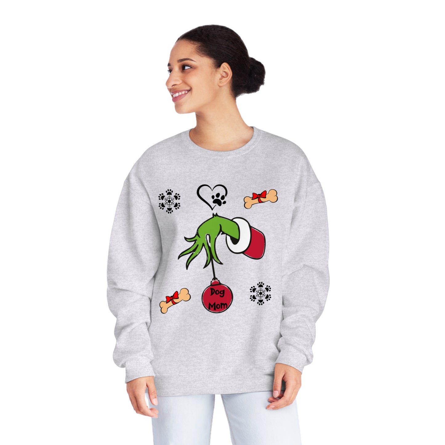 Grinch Dog Mom Unisex NuBlend® Crewneck Sweatshirt