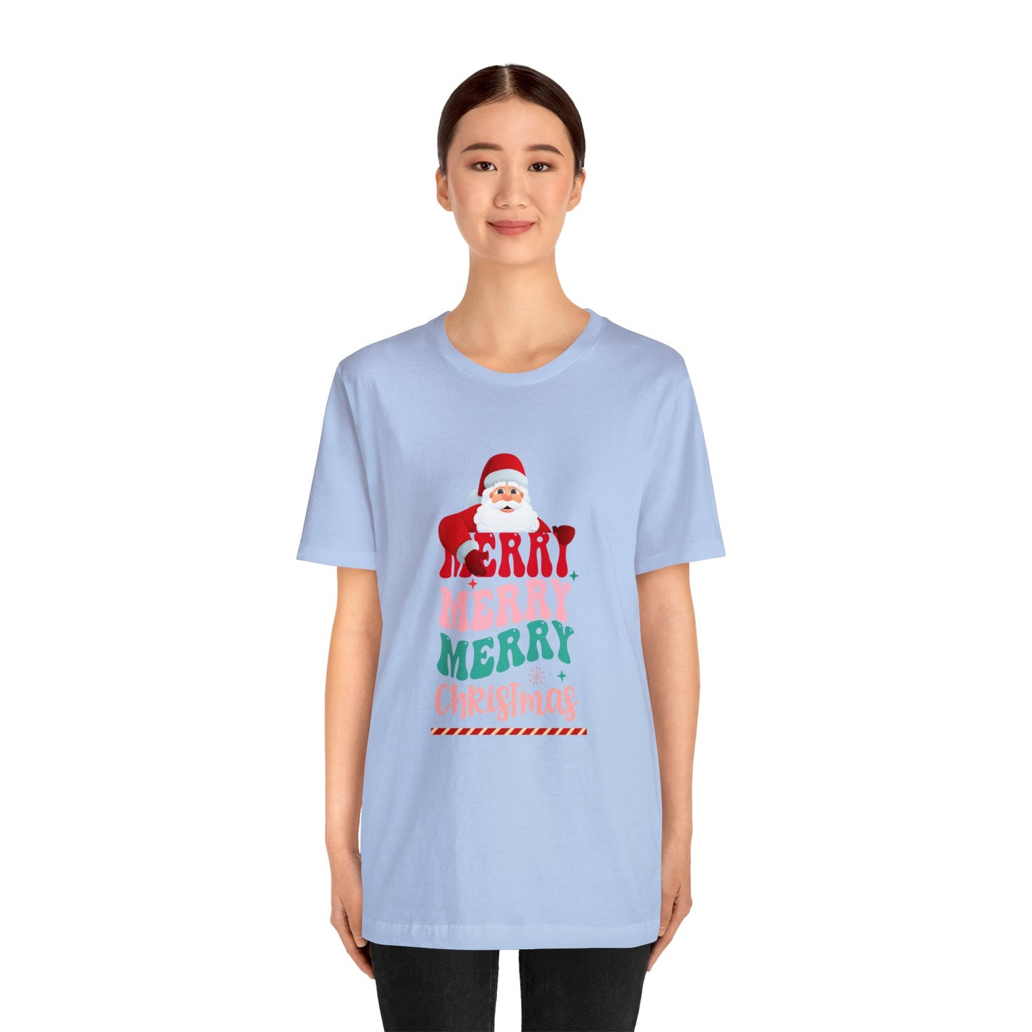 Merry Merry Christmas Unisex Jersey Short Sleeve Tee