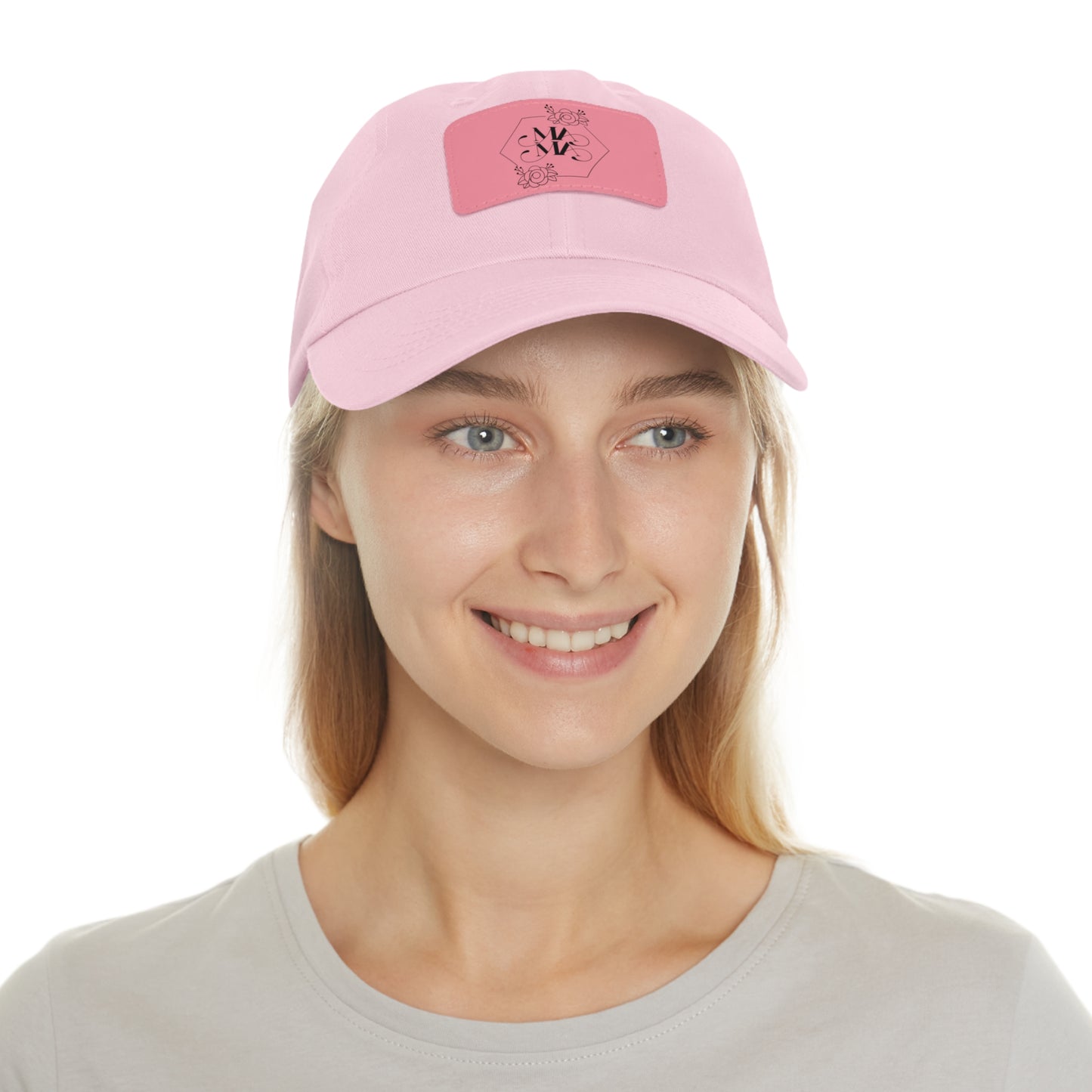 Mama Hat with Leather Patch (Rectangle)