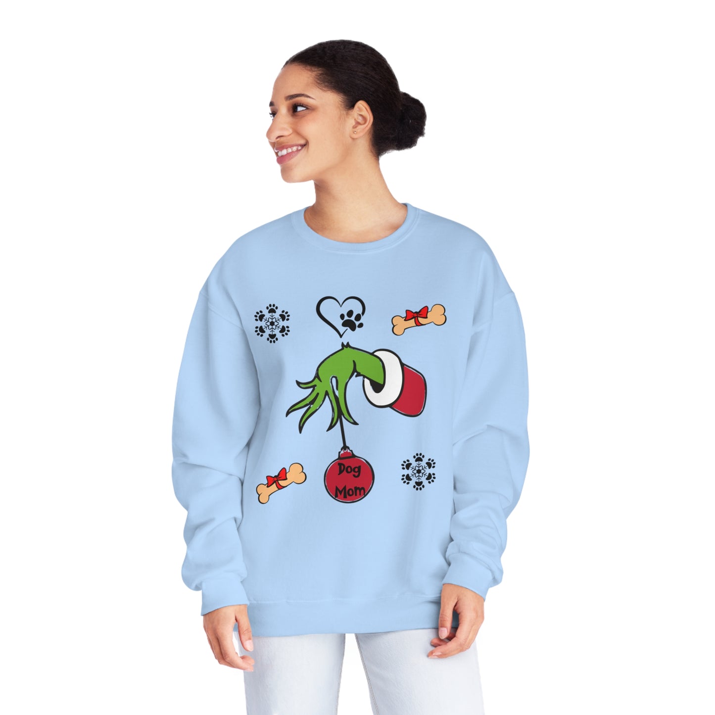 Grinch Dog Mom Unisex NuBlend® Crewneck Sweatshirt