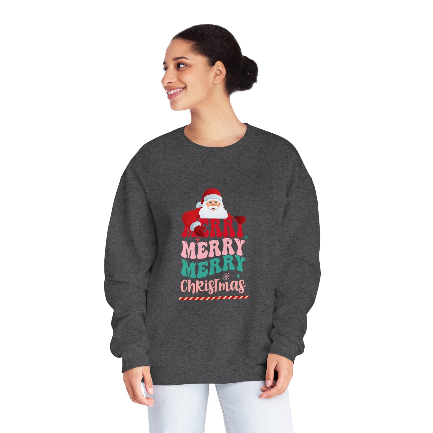 Merry Merry Christmas Unisex NuBlend® Crewneck Sweatshirt