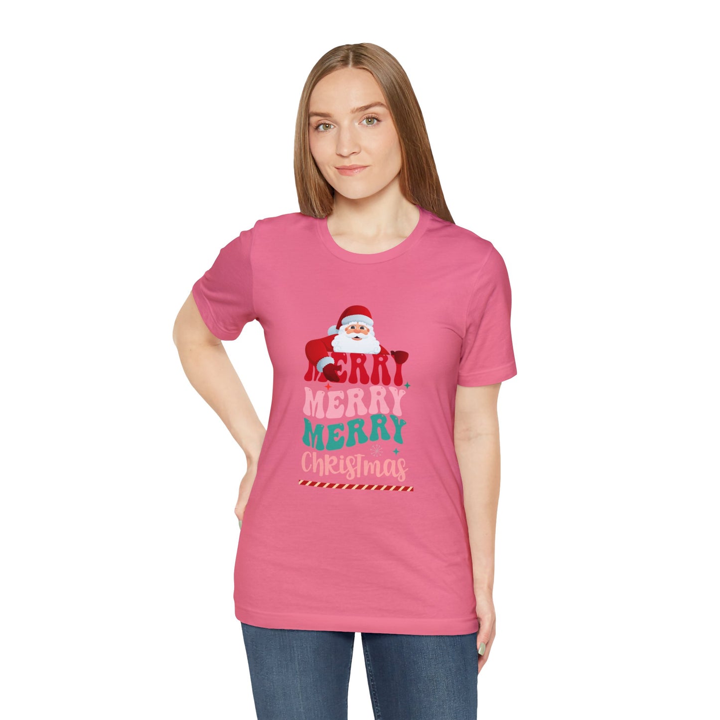 Merry Merry Christmas Unisex Jersey Short Sleeve Tee