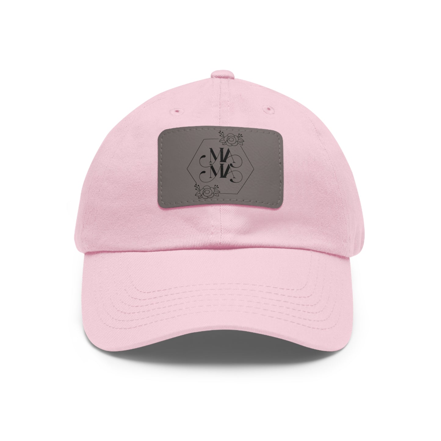Mama Hat with Leather Patch (Rectangle)