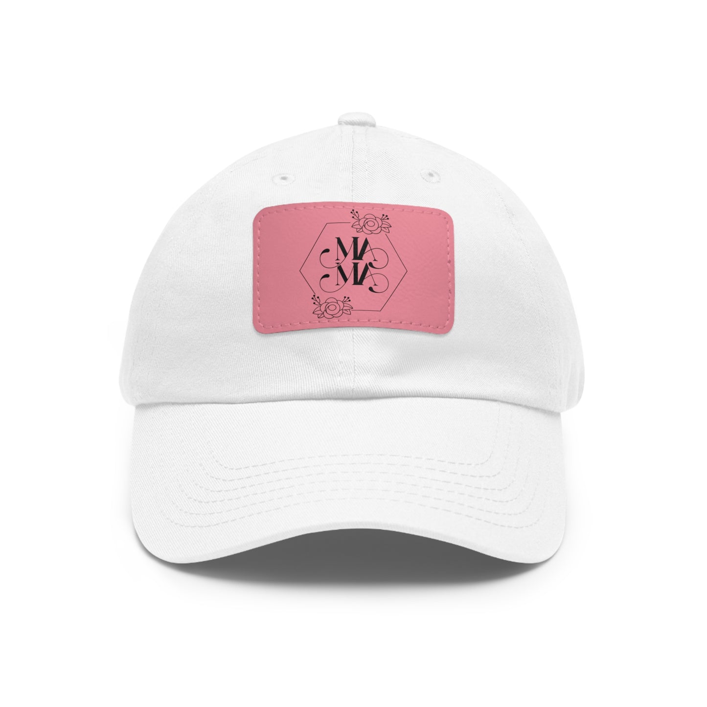 Mama Hat with Leather Patch (Rectangle)