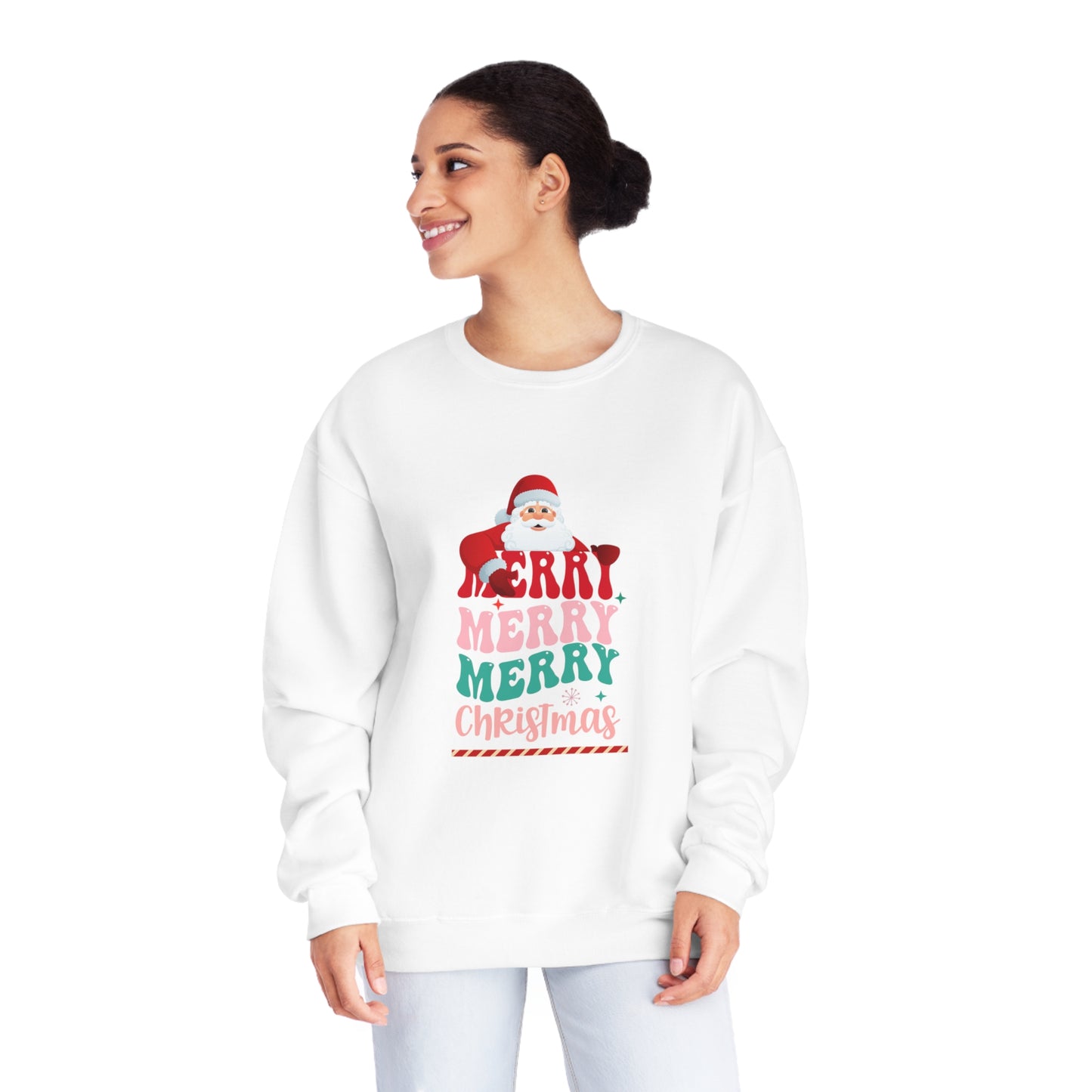 Merry Merry Christmas Unisex NuBlend® Crewneck Sweatshirt