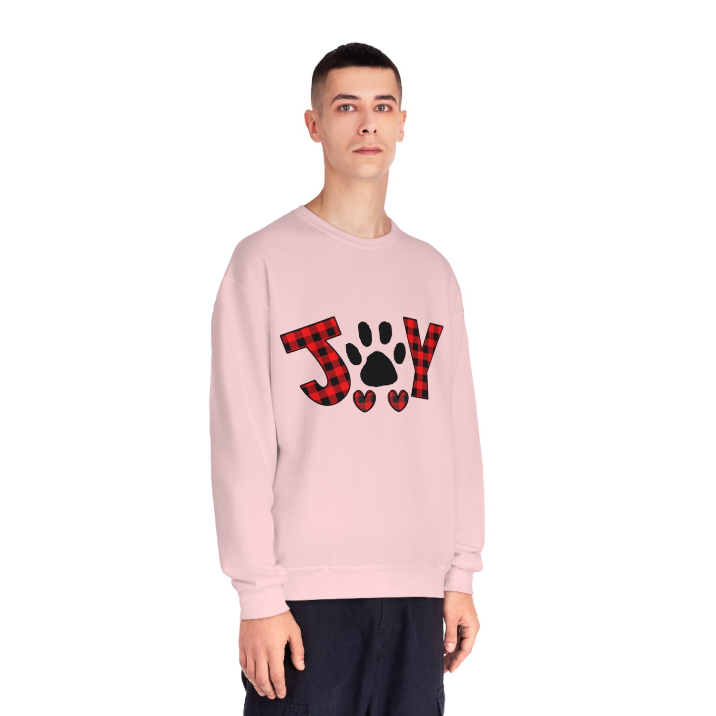 Joy Dog Paw Print Unisex NuBlend® Crewneck Sweatshirt
