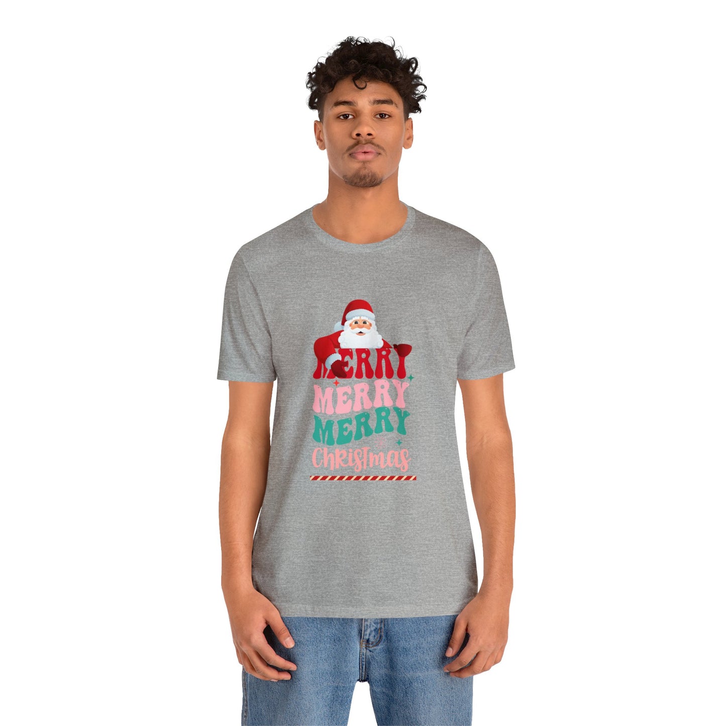 Merry Merry Christmas Unisex Jersey Short Sleeve Tee