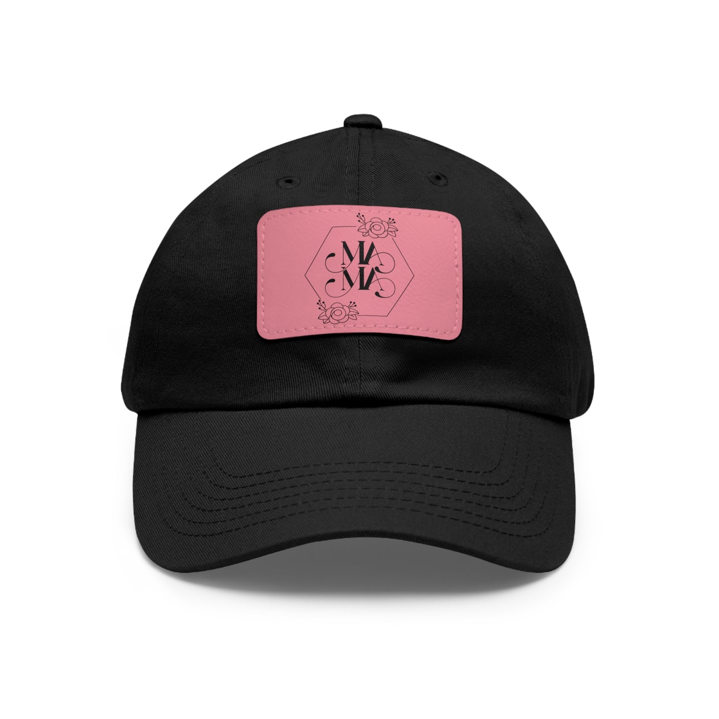 Mama Hat with Leather Patch (Rectangle)