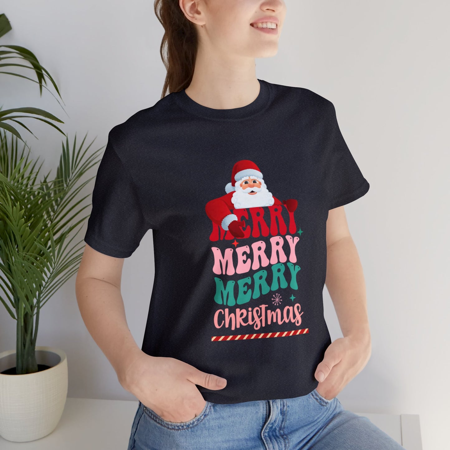 Merry Merry Christmas Unisex Jersey Short Sleeve Tee