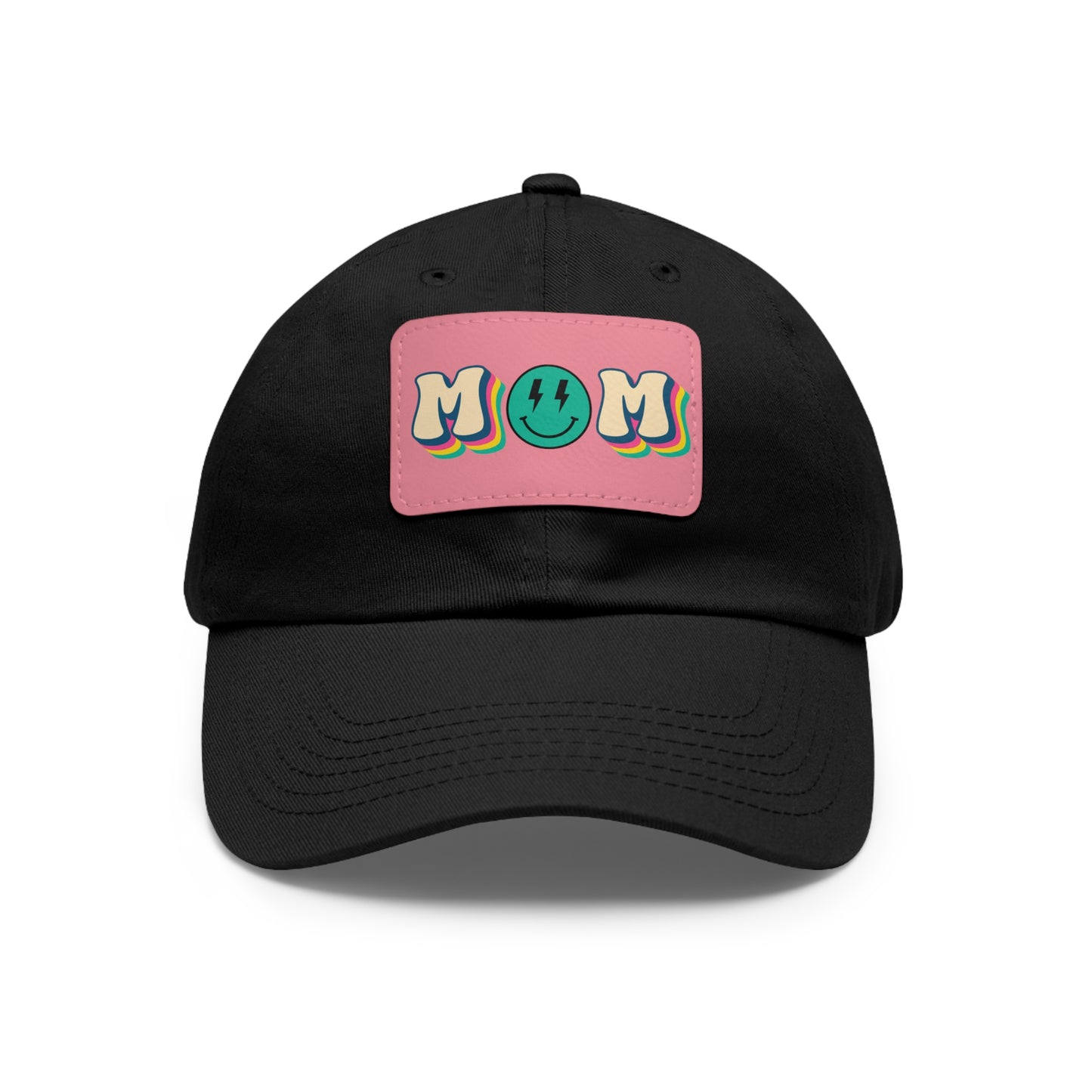 Mom Hat with Leather Patch (Rectangle)