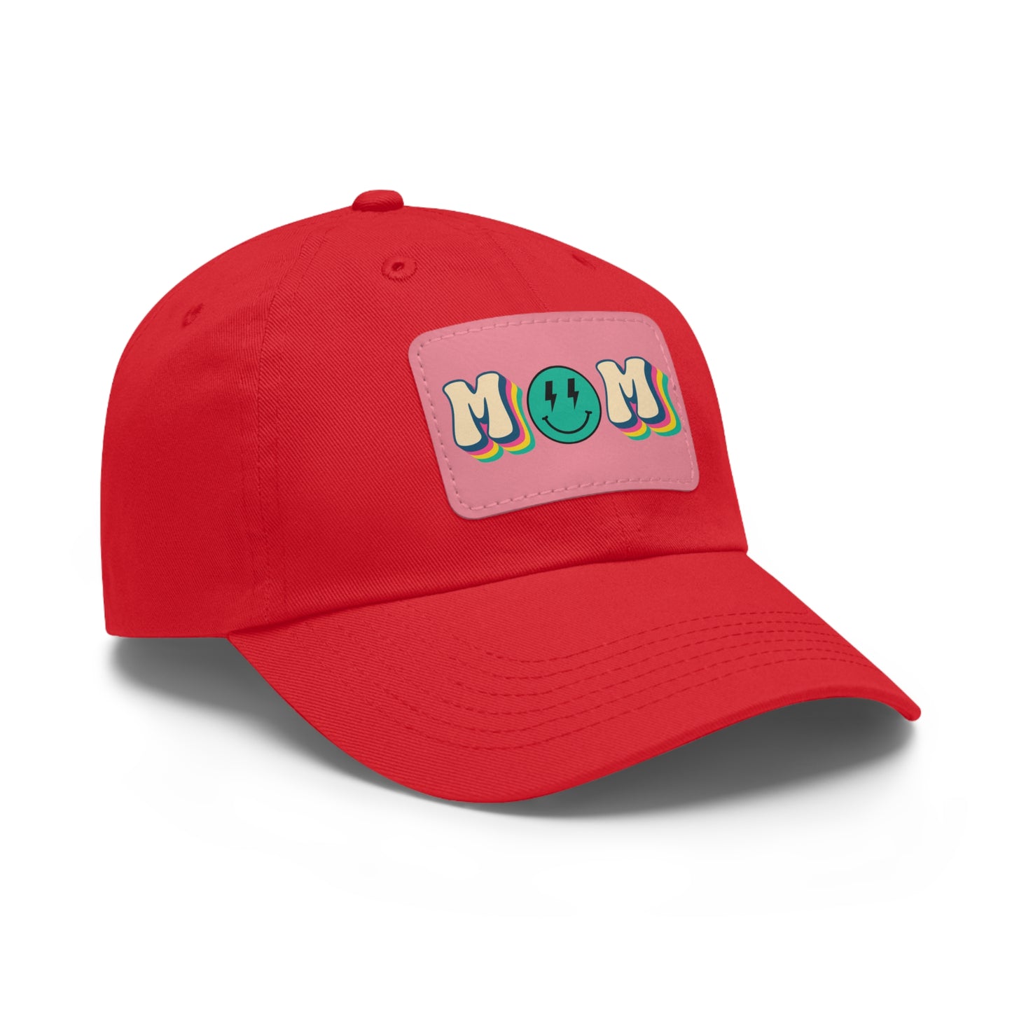Mom Hat with Leather Patch (Rectangle)