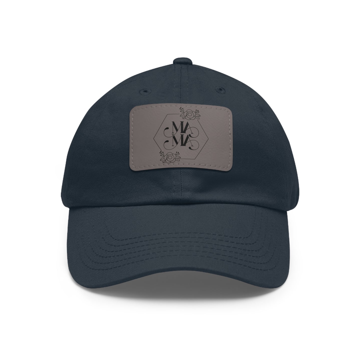 Mama Hat with Leather Patch (Rectangle)