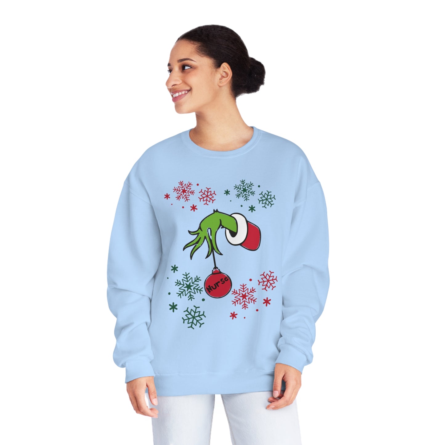 Grinch Nurse-Unisex NuBlend® Crewneck Sweatshirt