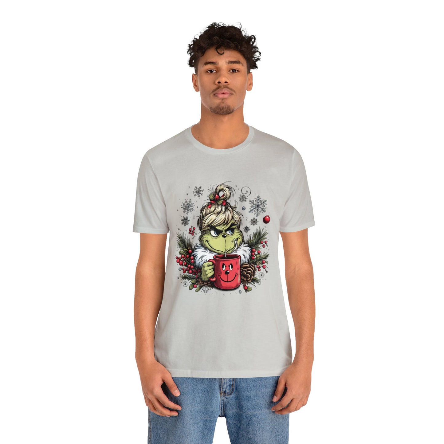 Girl Grinch Coffee Unisex Jersey Short Sleeve Tee