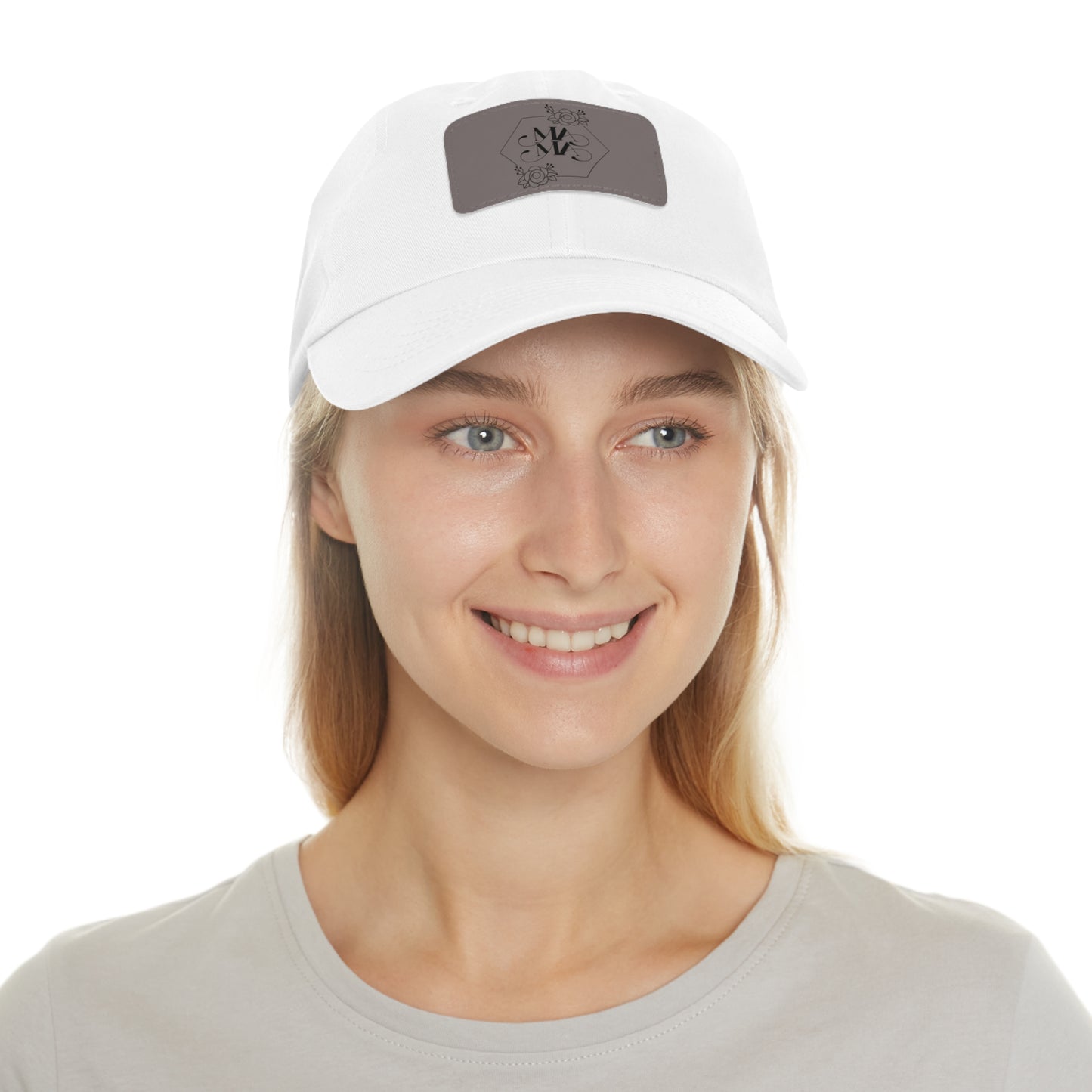 Mama Hat with Leather Patch (Rectangle)