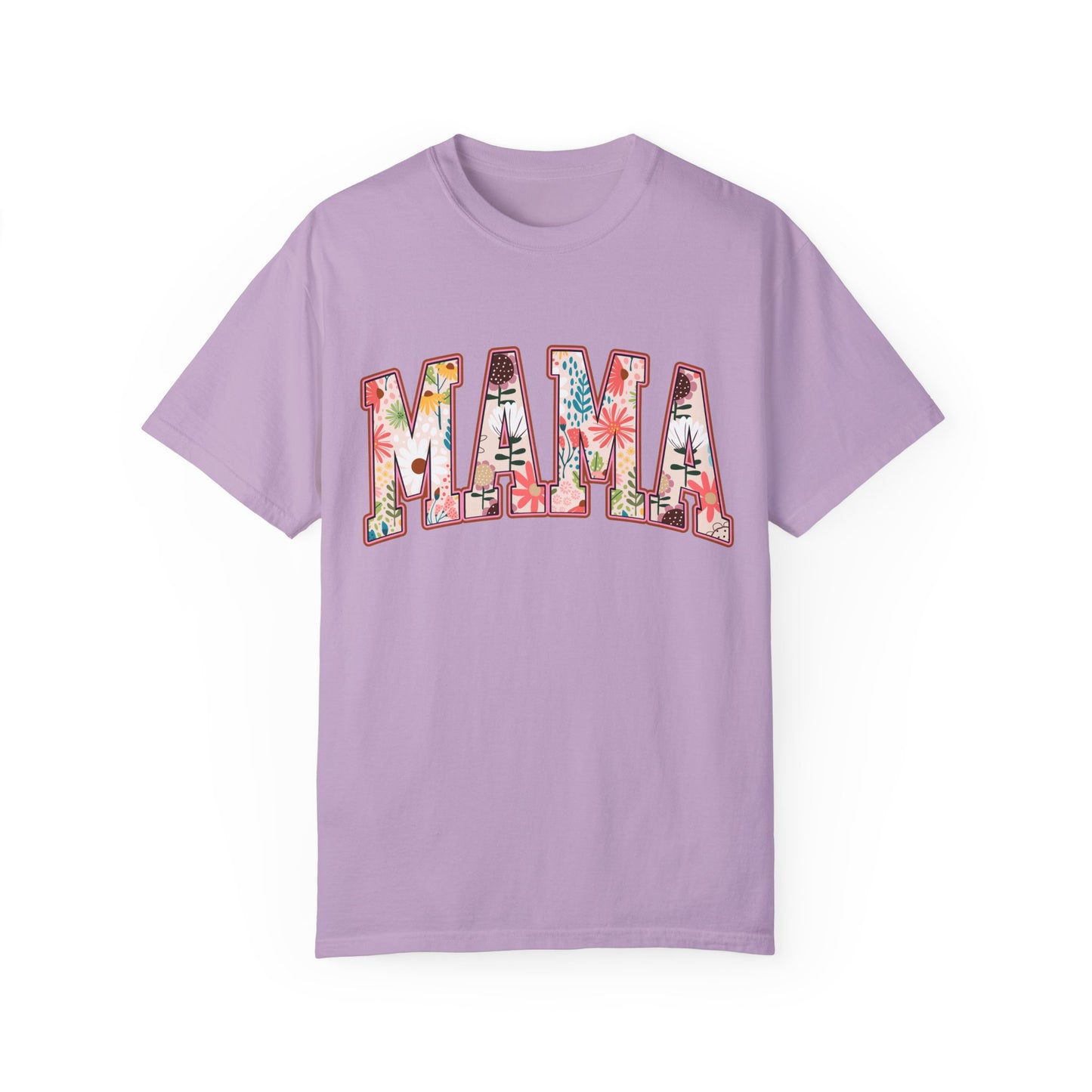 Mama Floral Unisex Garment-Dyed T-shirt