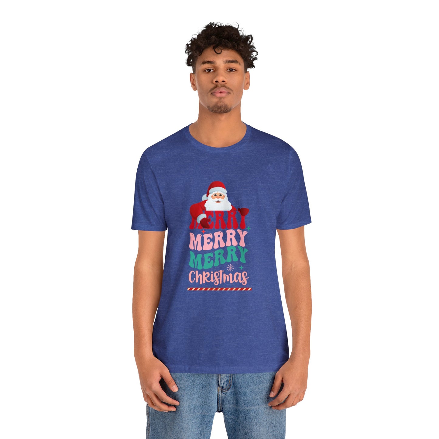 Merry Merry Christmas Unisex Jersey Short Sleeve Tee