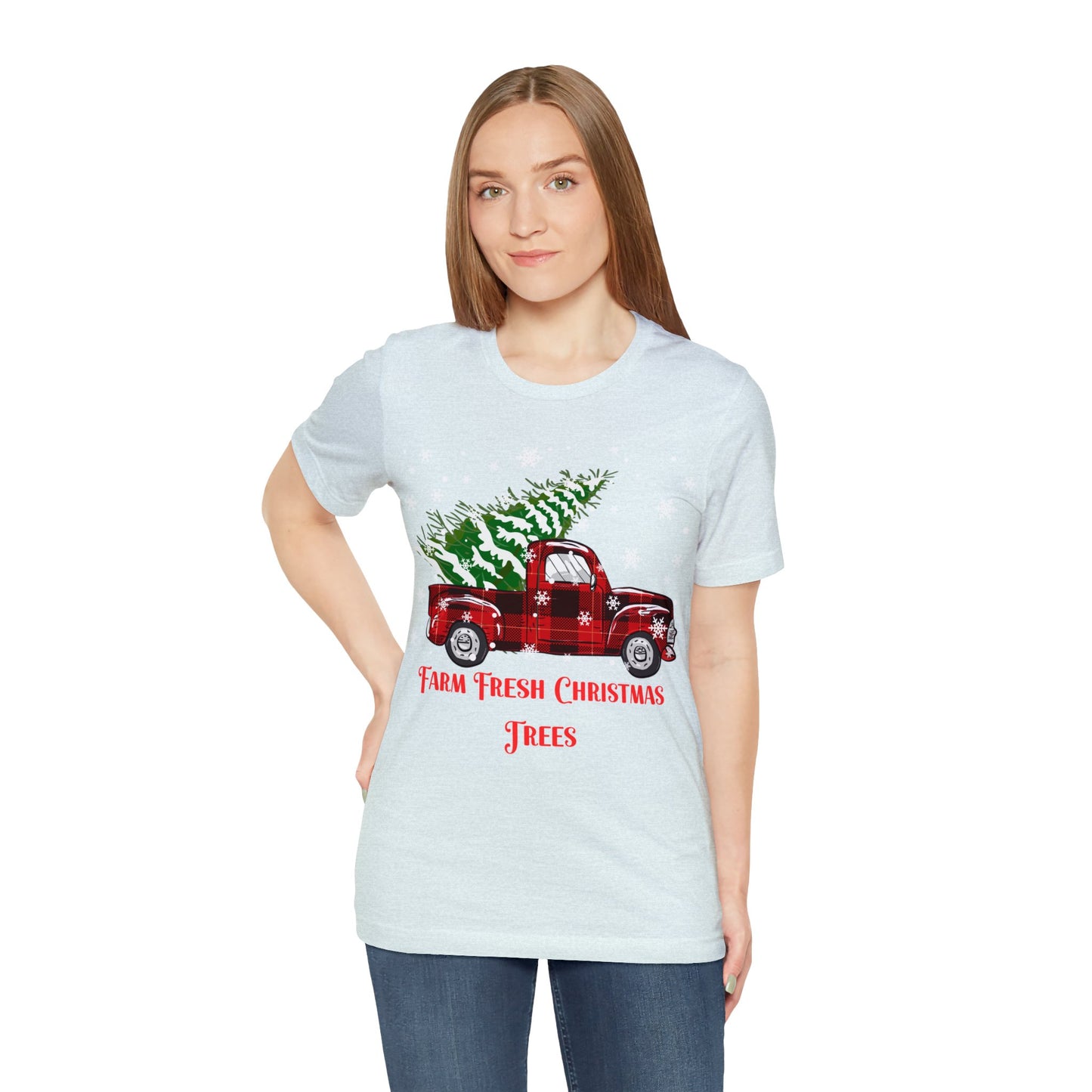 Farm Fresh Christmas Trees Unisex Jersey Short Sleeve Tee