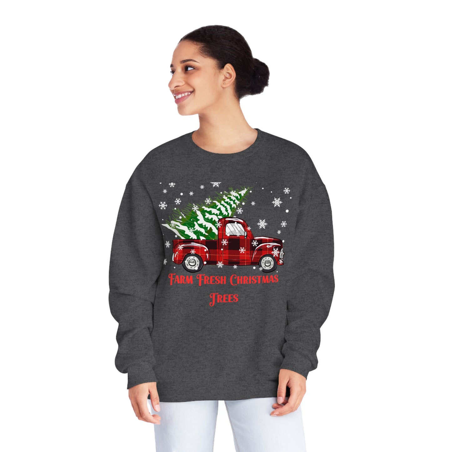 Farm Fresh Christmas Trees Unisex NuBlend® Crewneck Sweatshirt