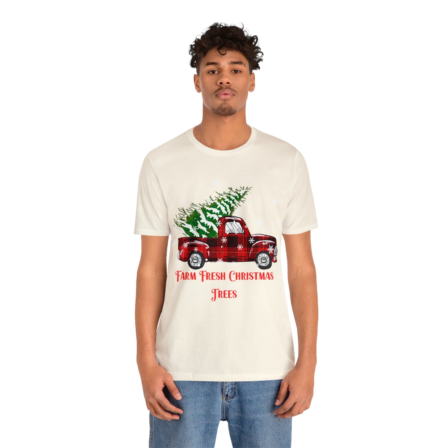 Farm Fresh Christmas Trees Unisex Jersey Short Sleeve Tee