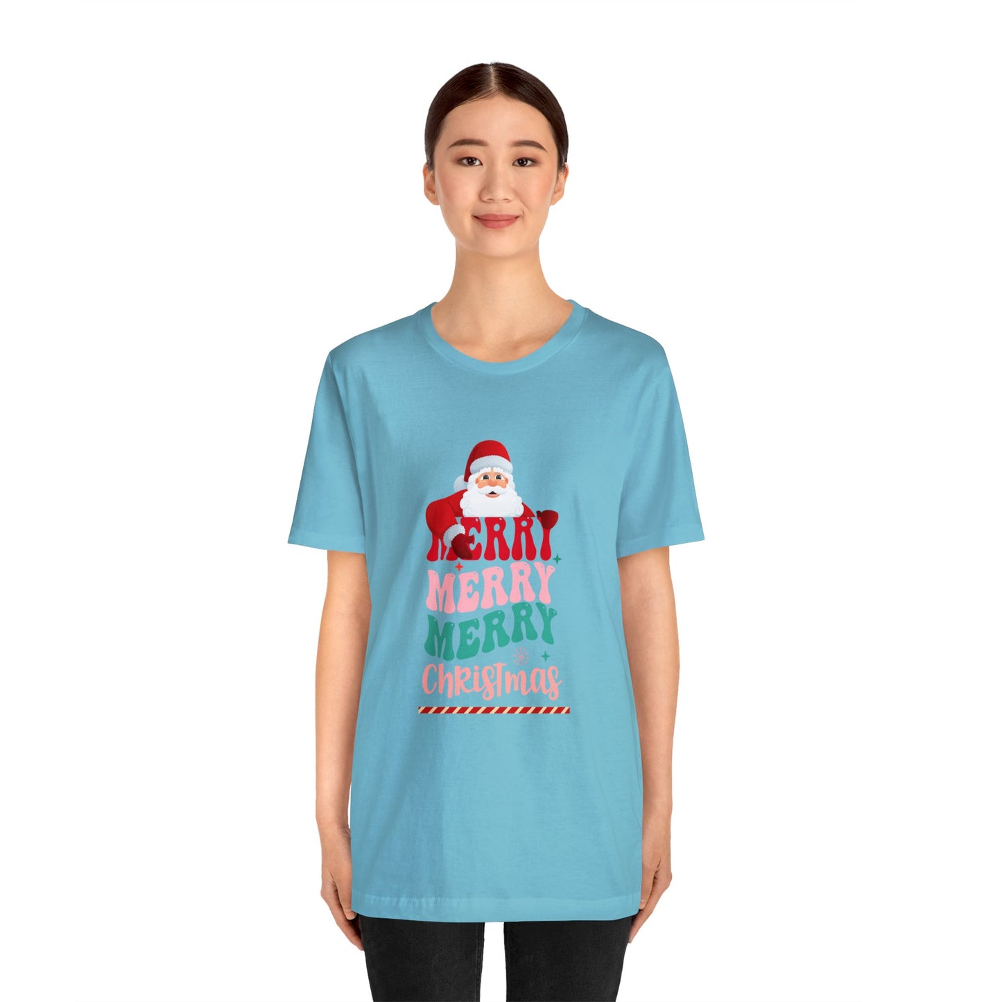 Merry Merry Christmas Unisex Jersey Short Sleeve Tee