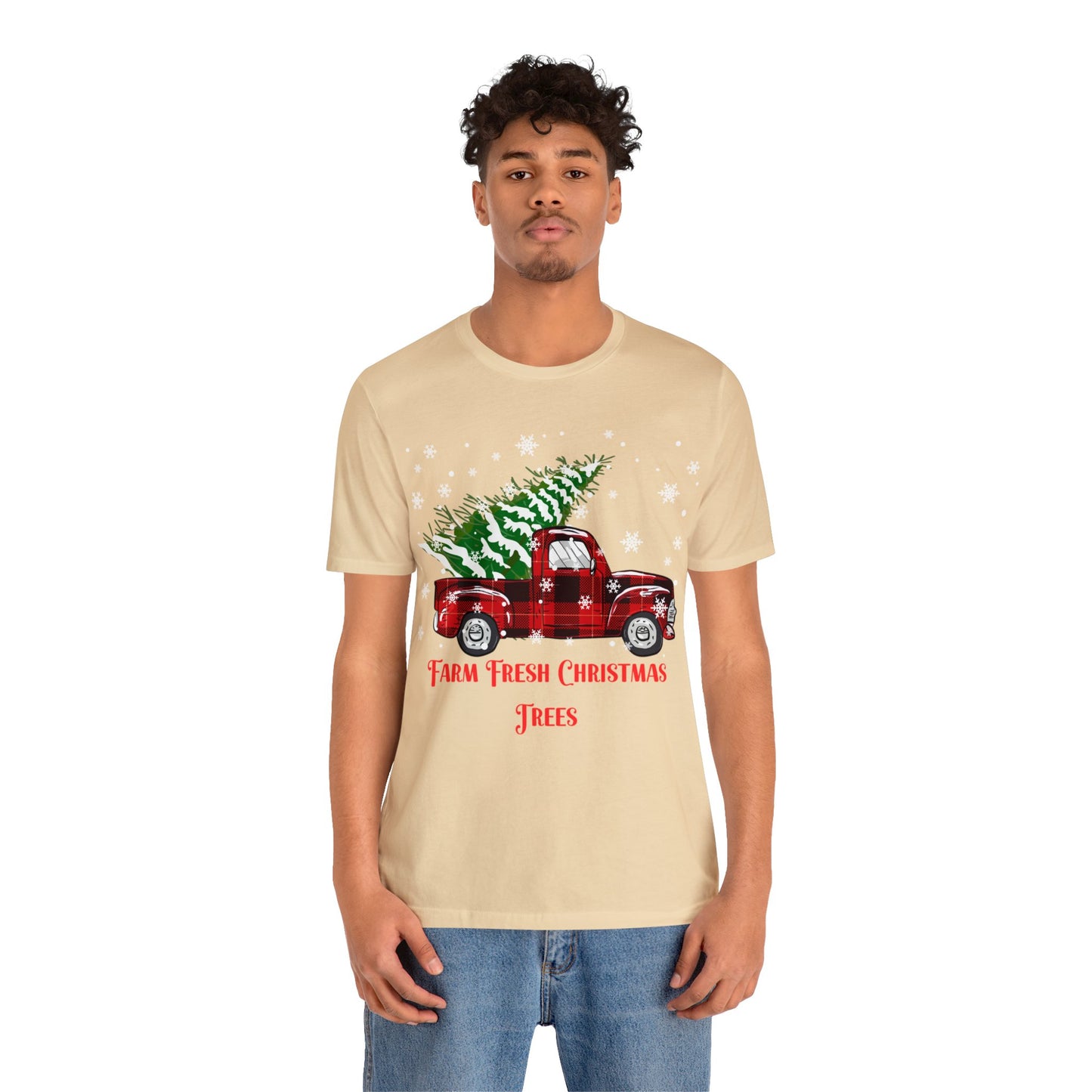 Farm Fresh Christmas Trees Unisex Jersey Short Sleeve Tee