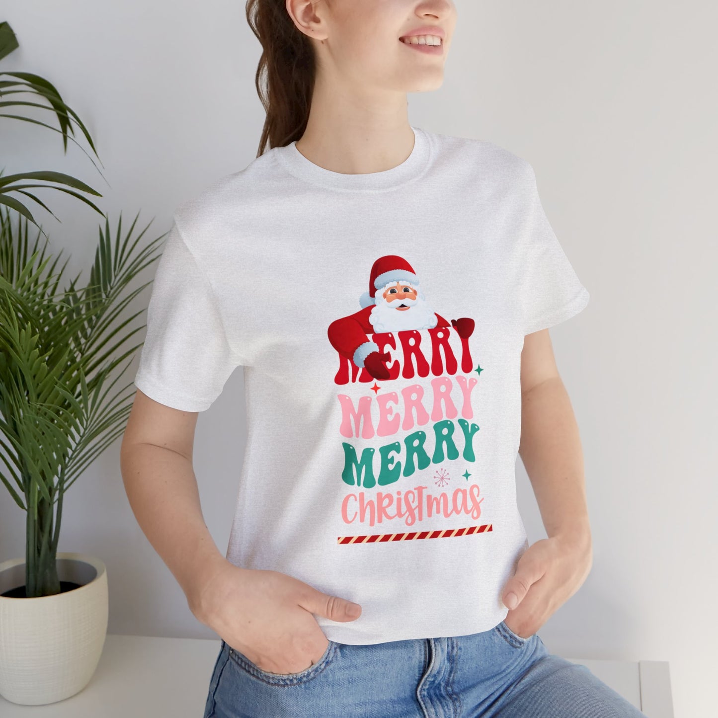 Merry Merry Christmas Unisex Jersey Short Sleeve Tee