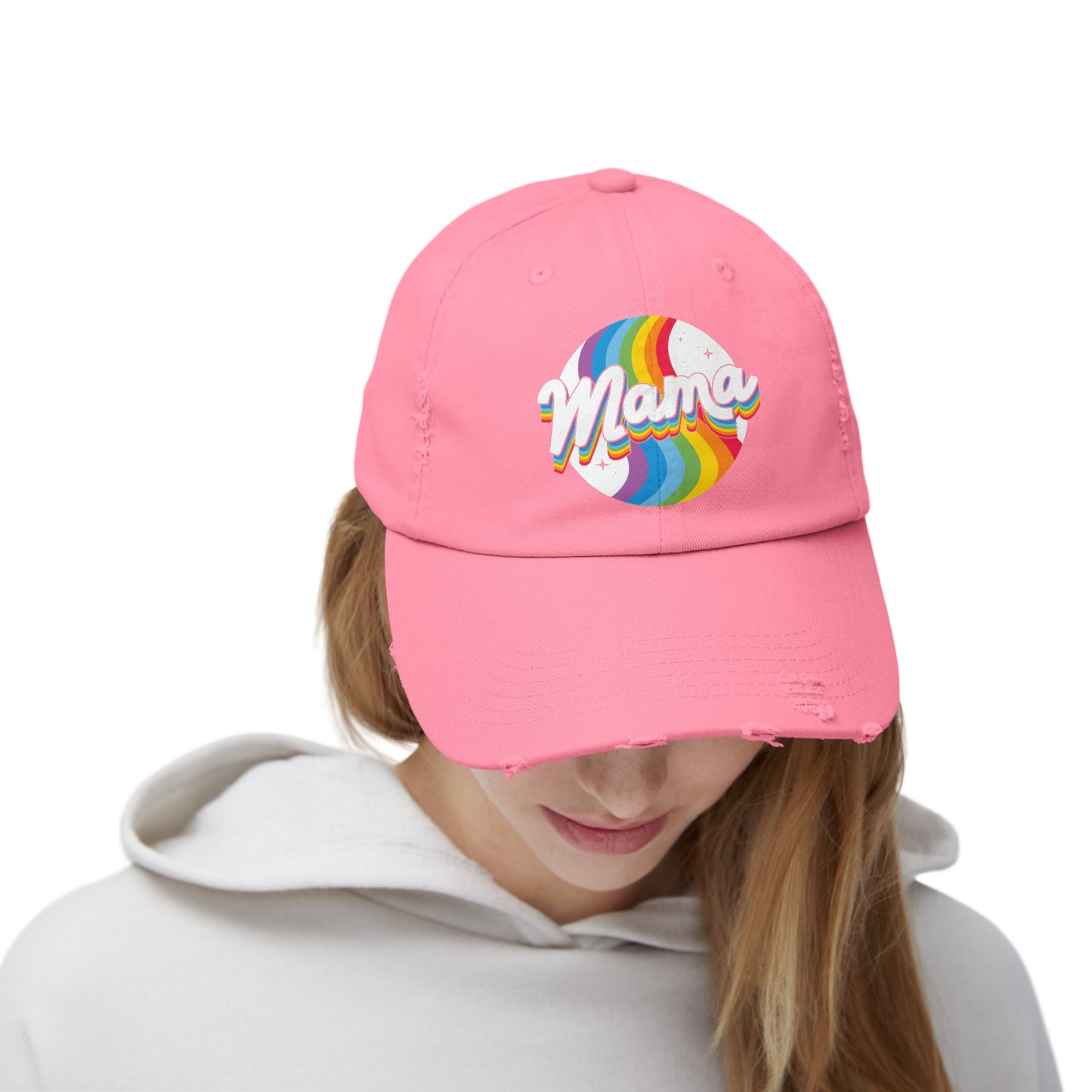 Mama Galaxy Unisex Distressed Cap