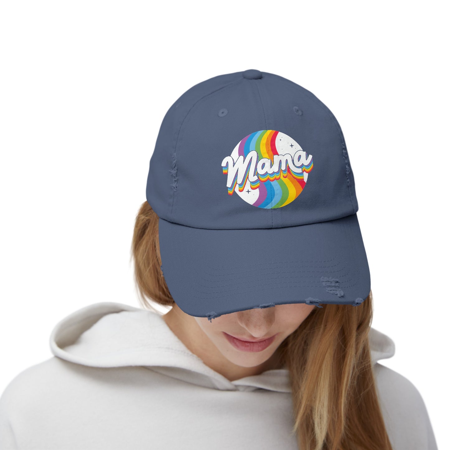 Mama Galaxy Unisex Distressed Cap
