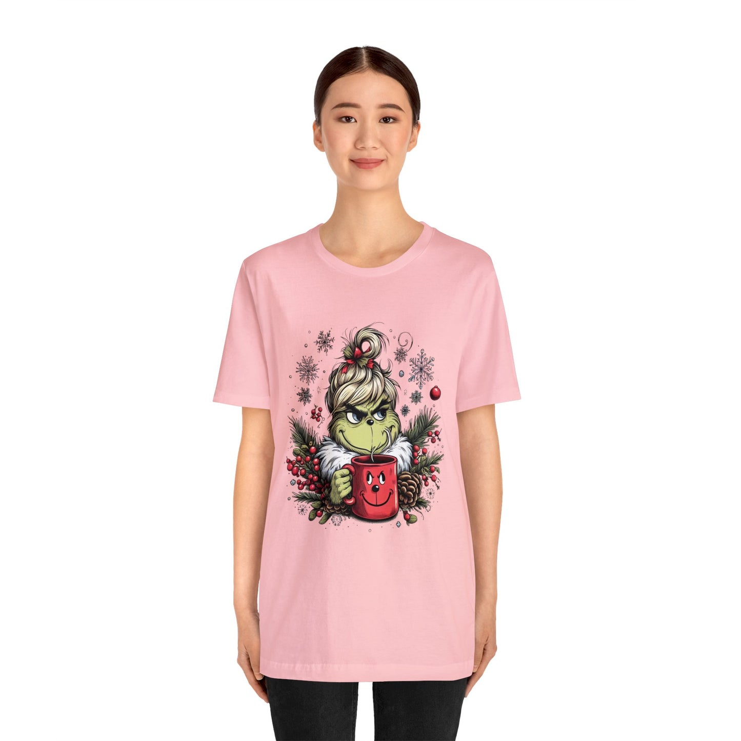 Girl Grinch Coffee Unisex Jersey Short Sleeve Tee