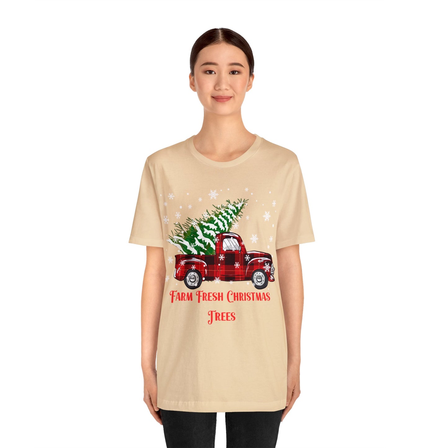 Farm Fresh Christmas Trees Unisex Jersey Short Sleeve Tee