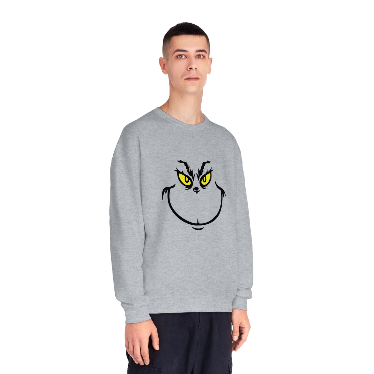 Grinch Face Unisex NuBlend® Crewneck Sweatshirt