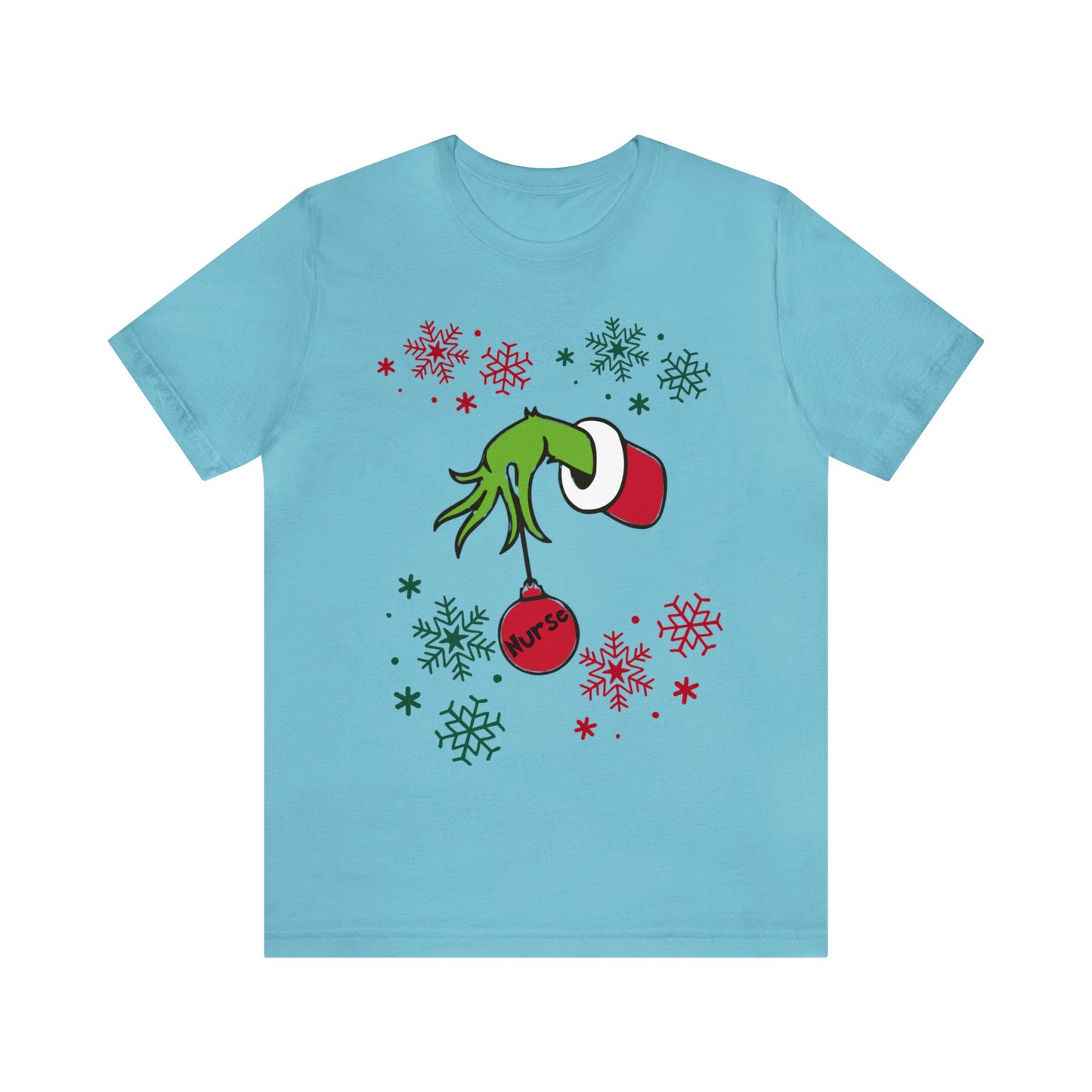 Grinch Nurse Unisex Jersey Short Sleeve Tee