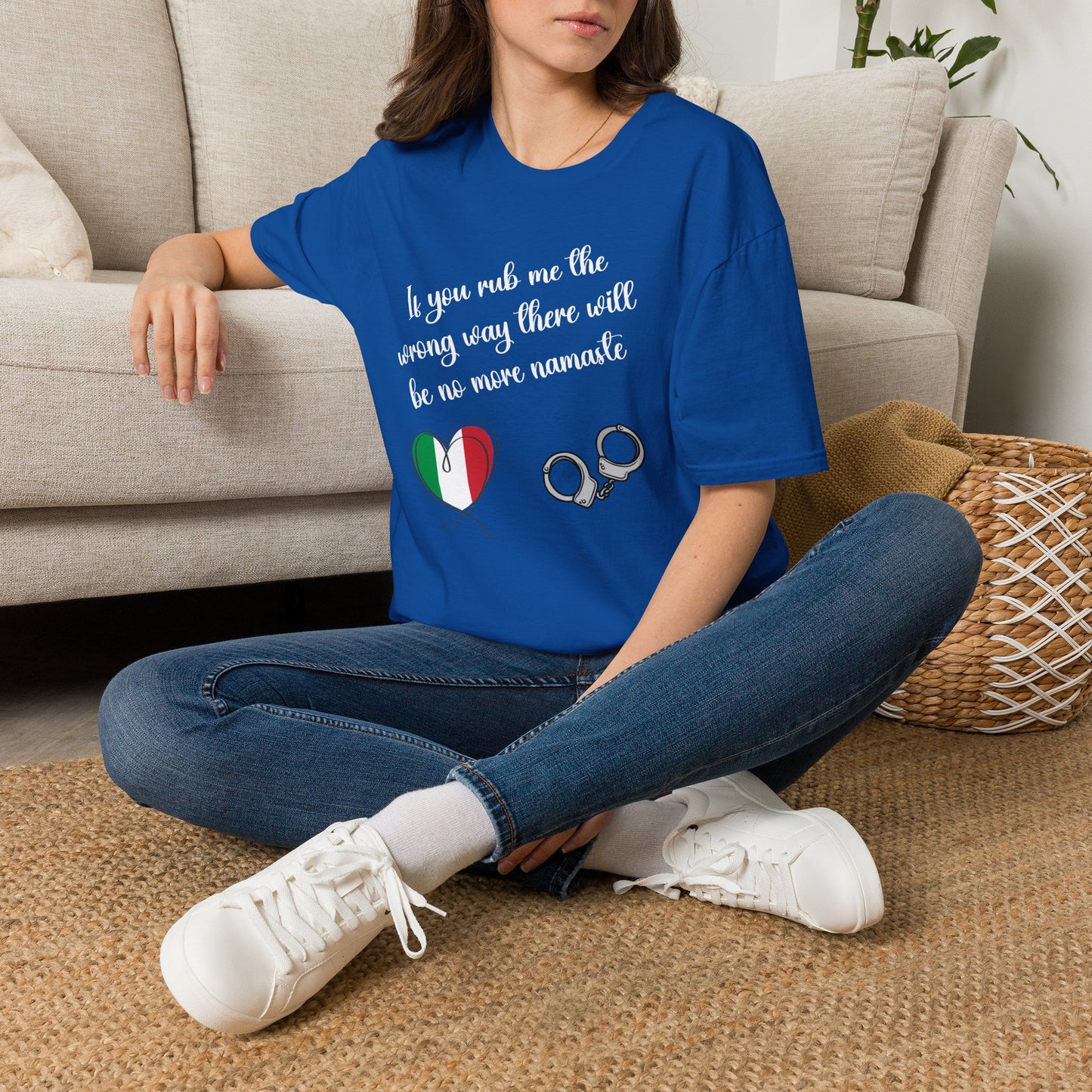 Heart & Handcuffs T-Shirt — Mexican Flag Love Graphic Tee