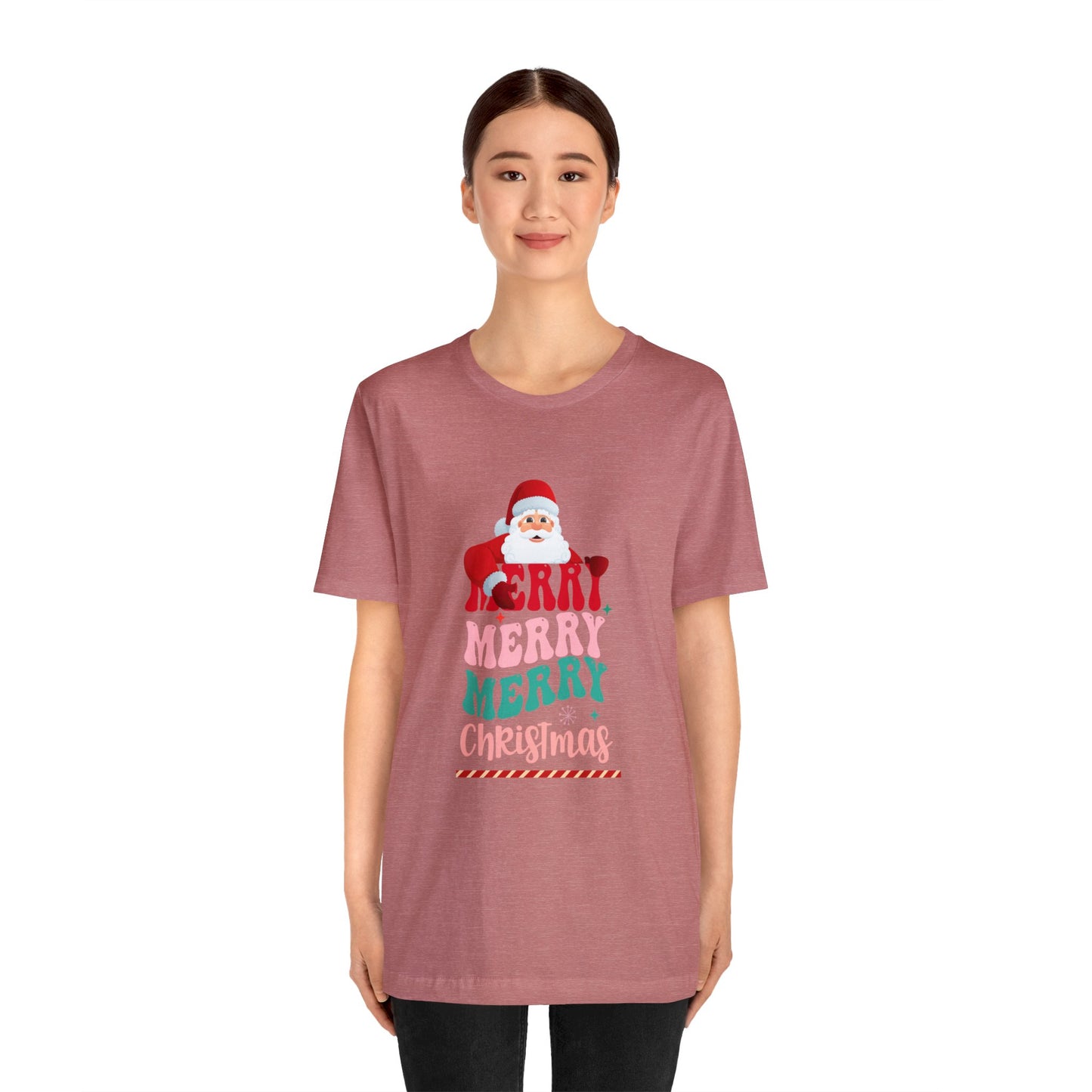 Merry Merry Christmas Unisex Jersey Short Sleeve Tee