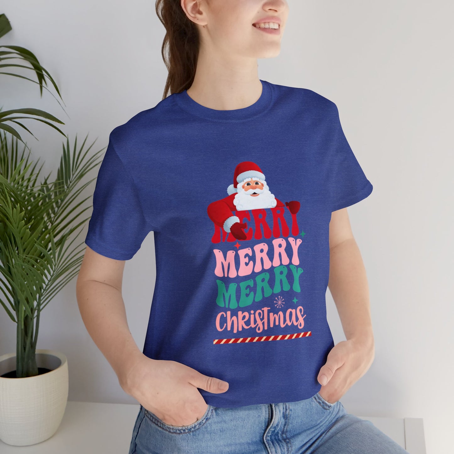 Merry Merry Christmas Unisex Jersey Short Sleeve Tee