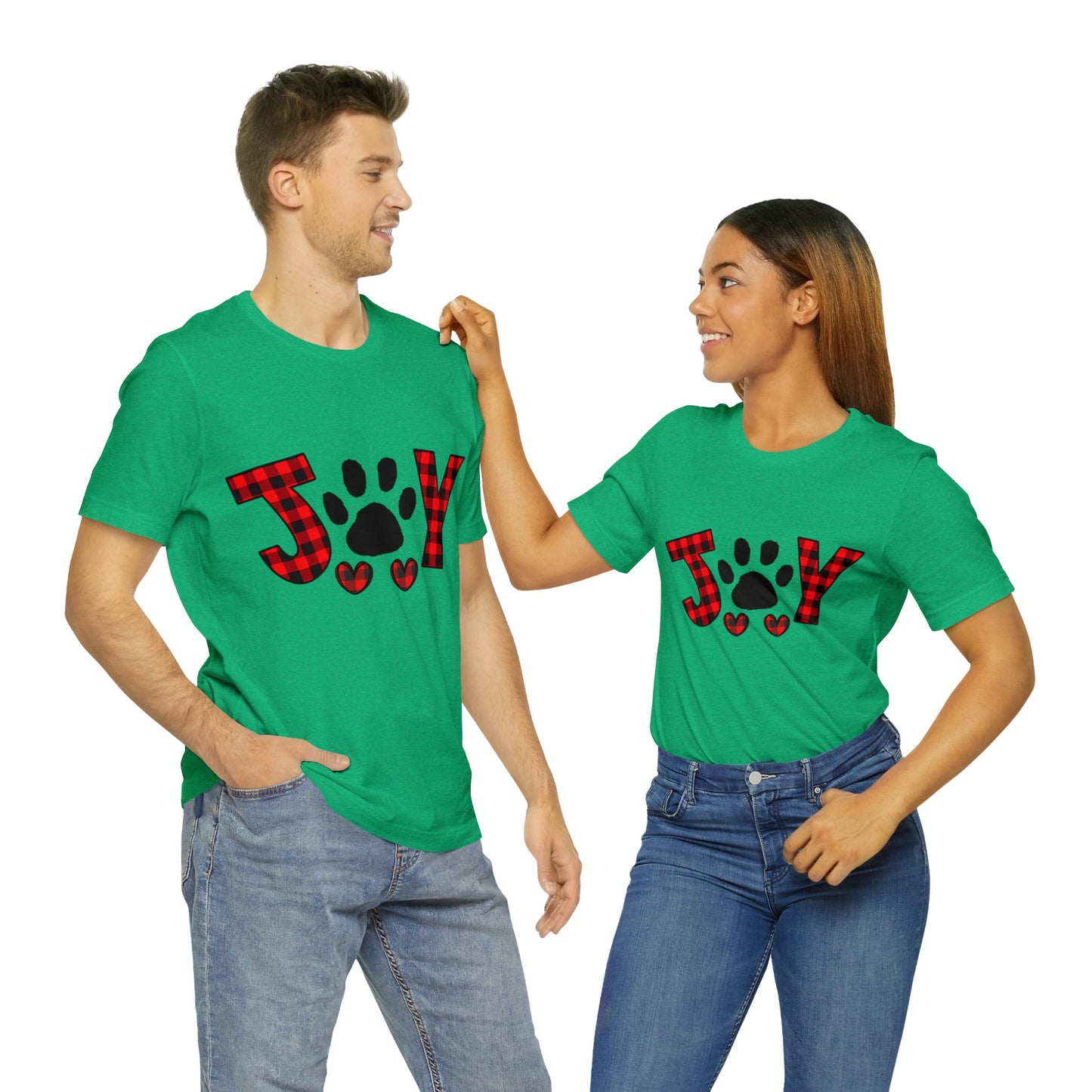 Joy Paw Print Unisex Jersey Short Sleeve Tee