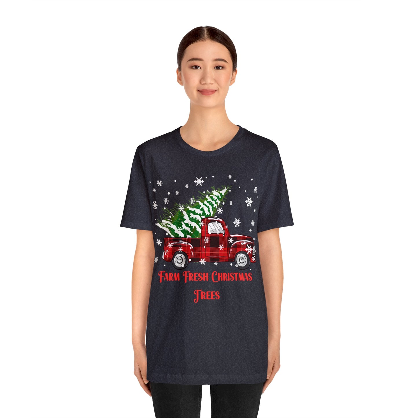 Farm Fresh Christmas Trees Unisex Jersey Short Sleeve Tee