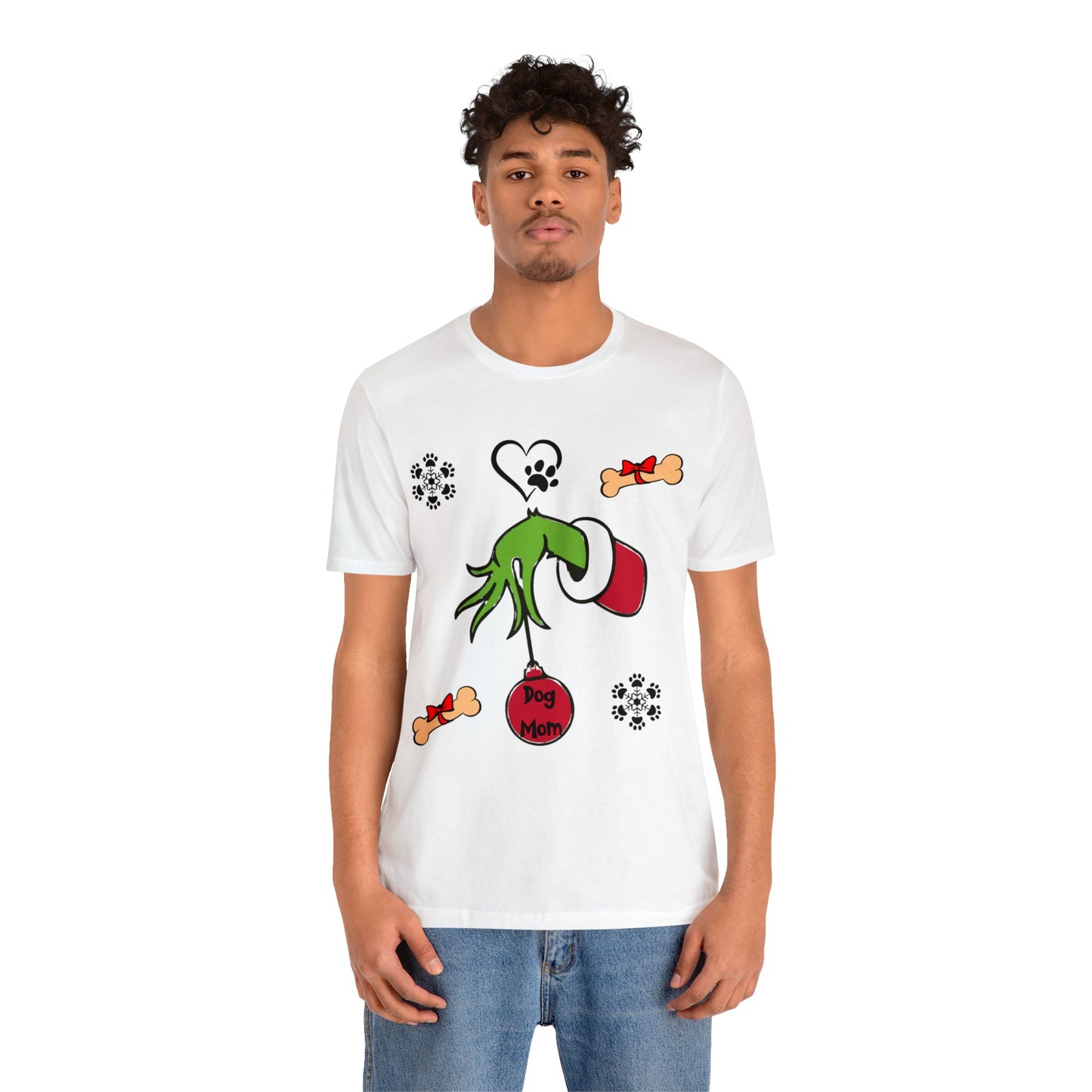 Grinch Dog Mom Unisex Jersey Short Sleeve Tee