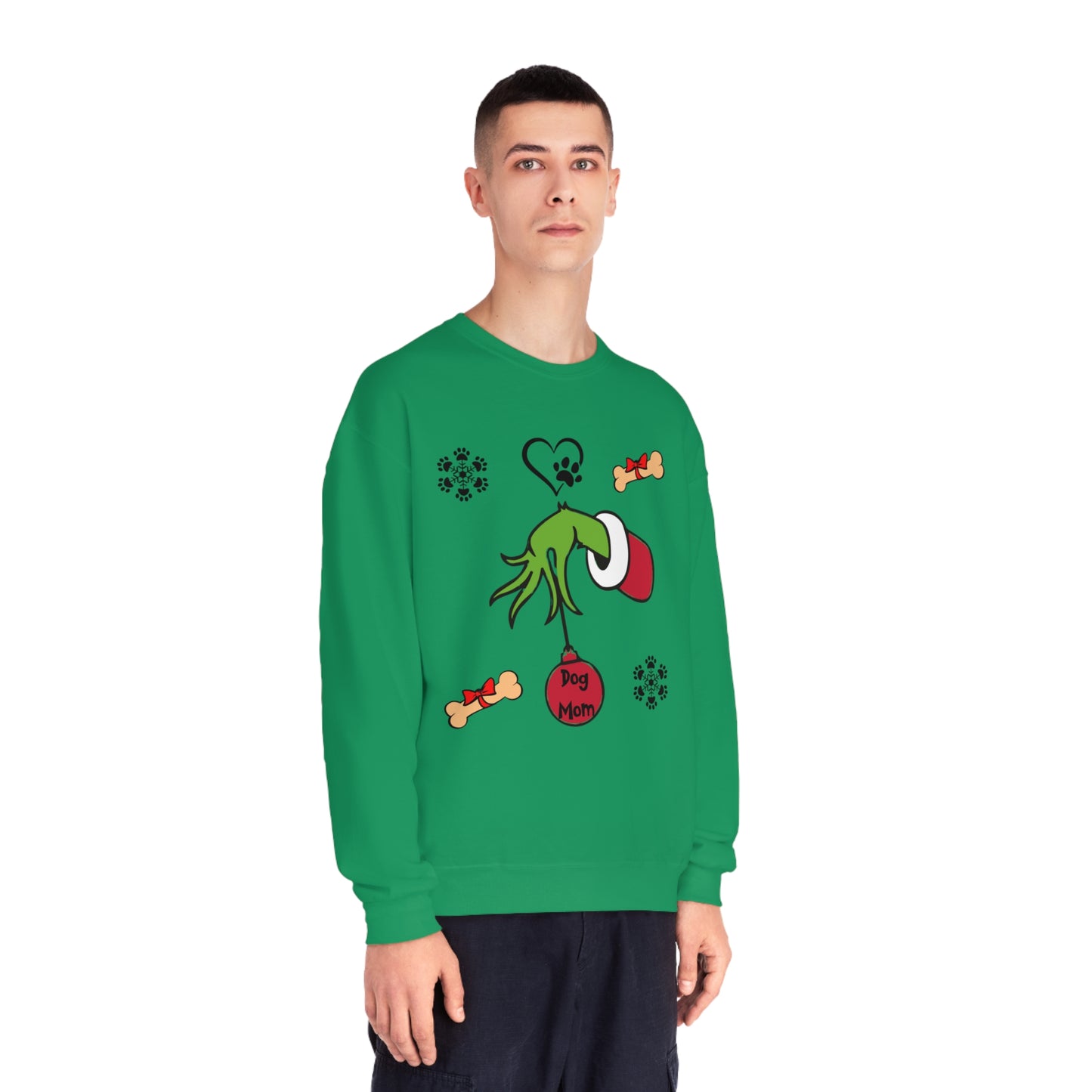 Grinch Dog Mom Unisex NuBlend® Crewneck Sweatshirt
