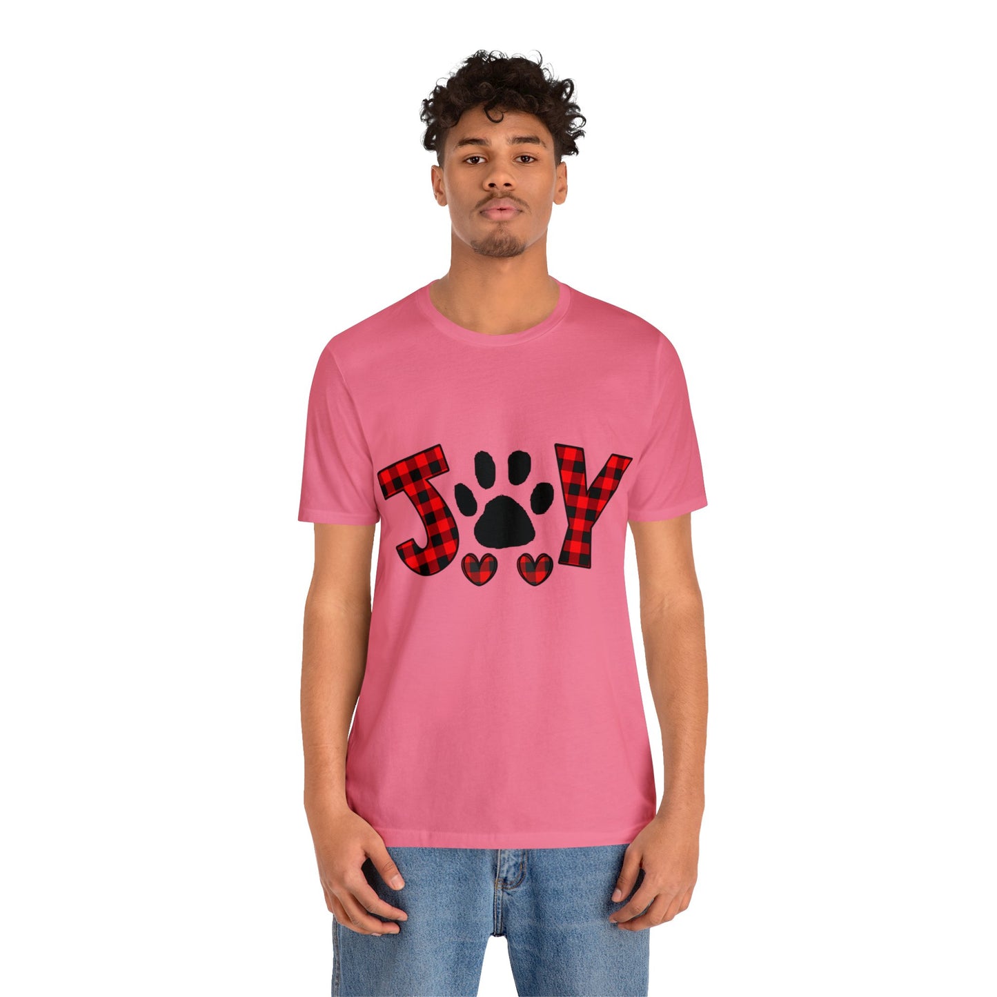 Joy Paw Print Unisex Jersey Short Sleeve Tee