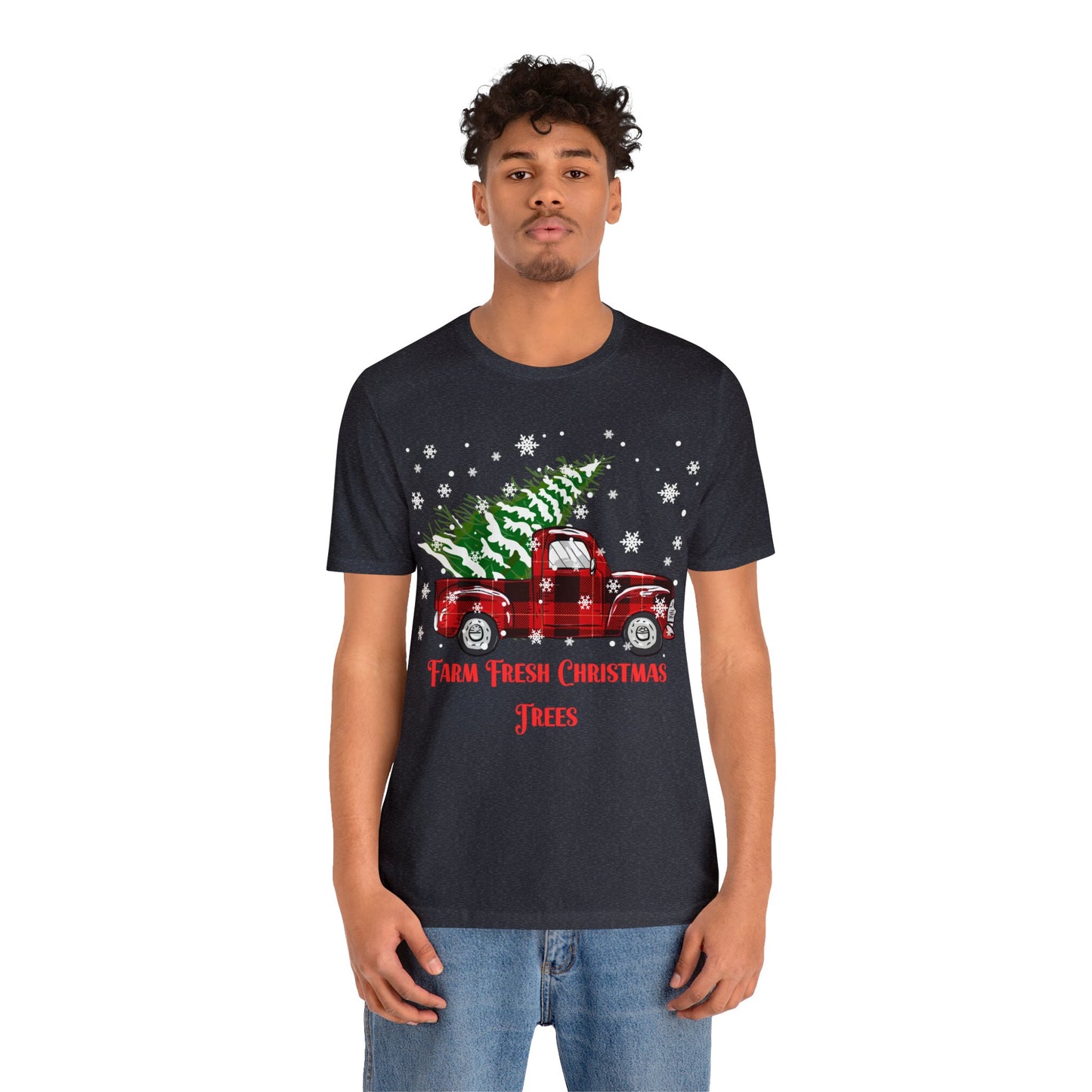 Farm Fresh Christmas Trees Unisex Jersey Short Sleeve Tee